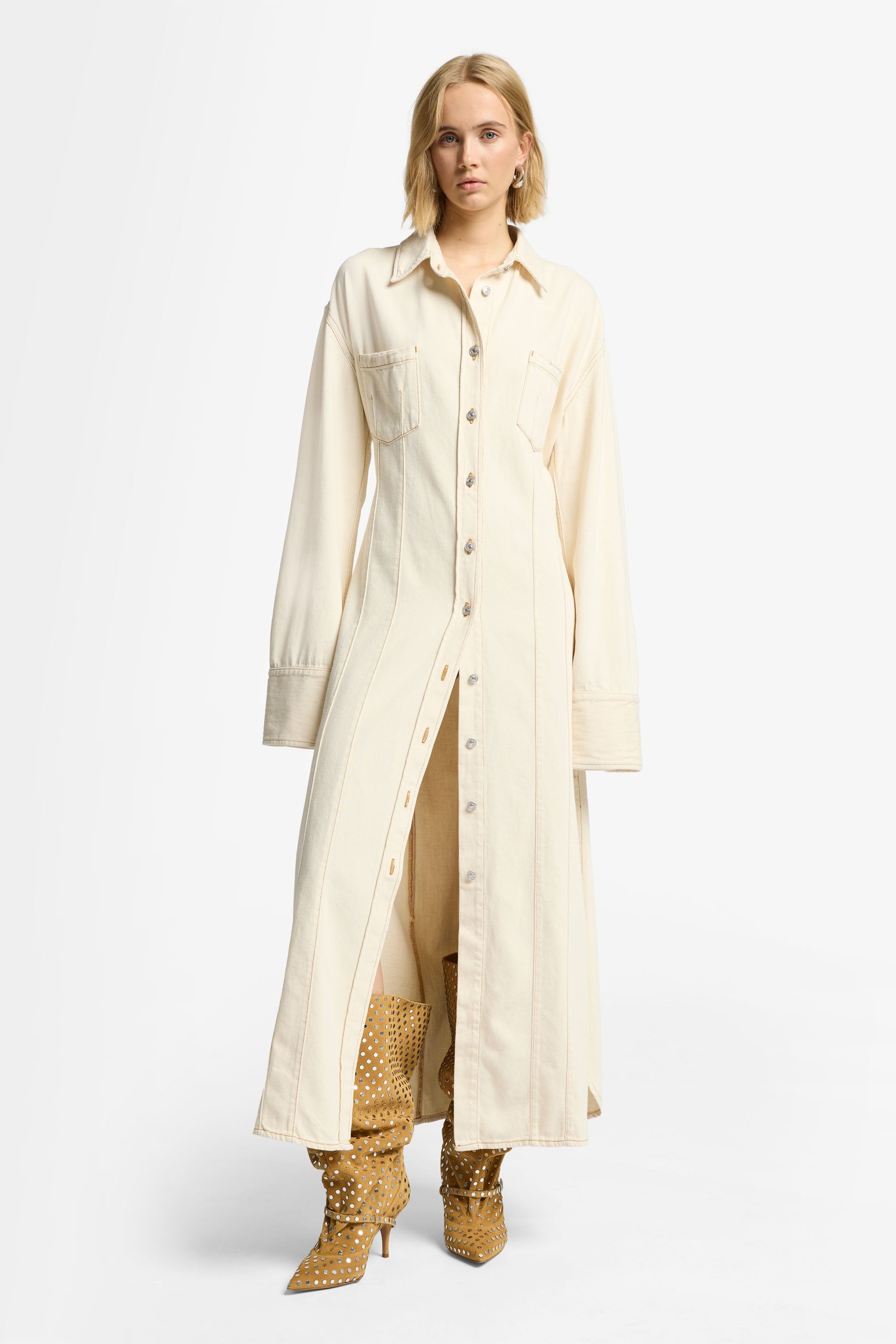 7 For All Mankind_Overshirt Maxi Dress Mankind Solitary Star_7N107E34-SIY_SIY_03