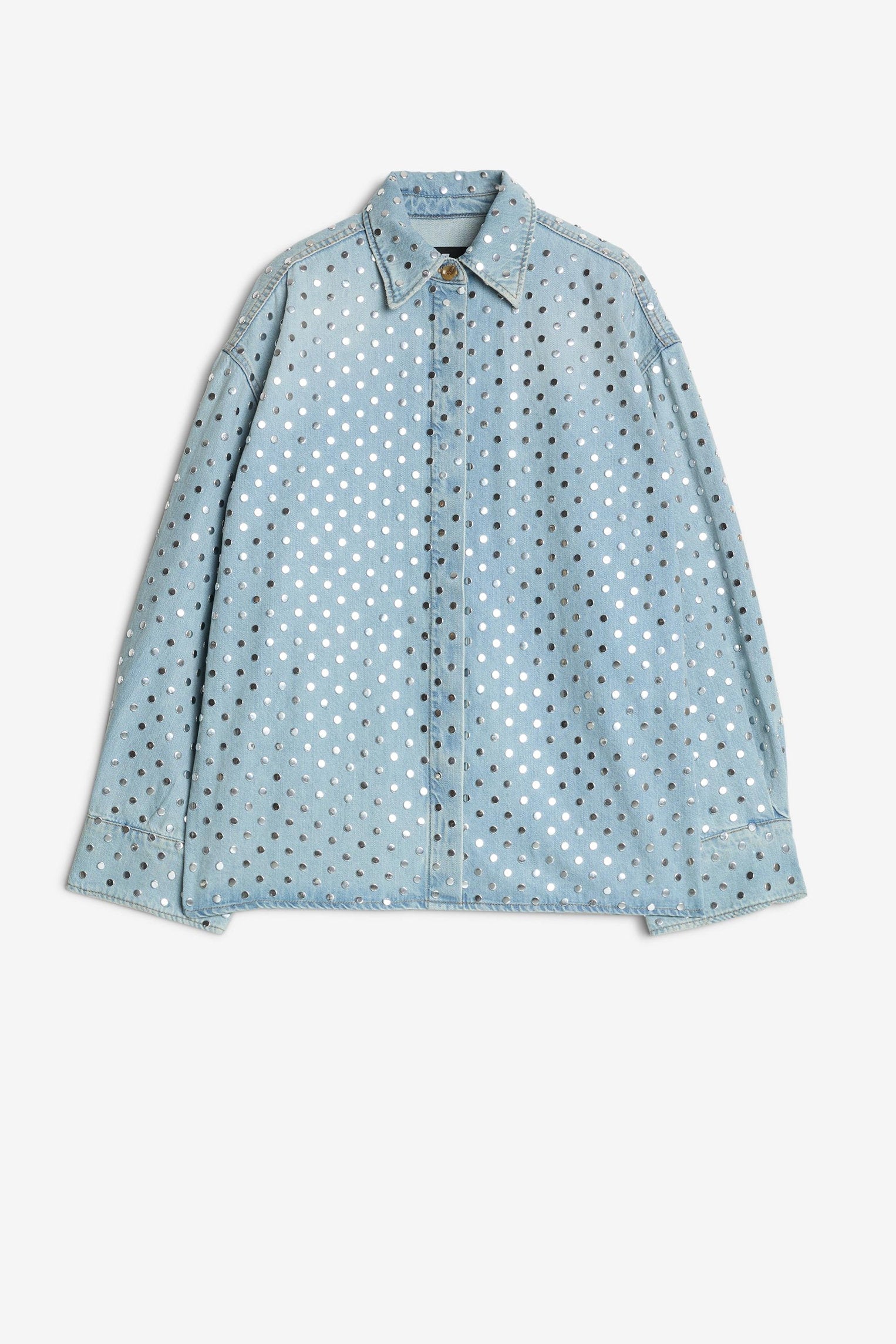 7 For All Mankind_Studded Overshirt Bleach_7N109555-BHL_BHL_01