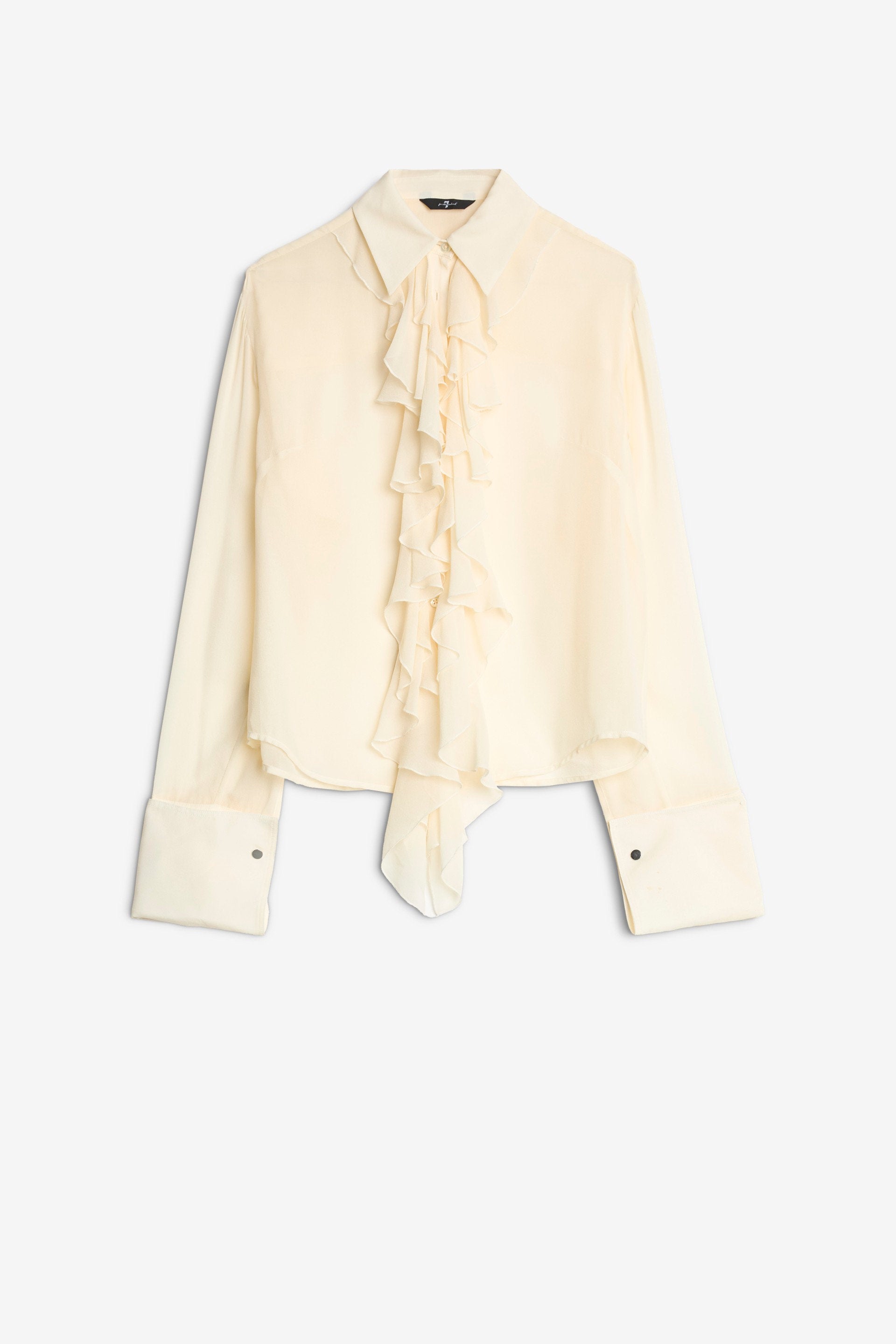 7 For All Mankind_Ruffle Shirt Silk Solitary Star_7N201A71-SIY_SIY_03