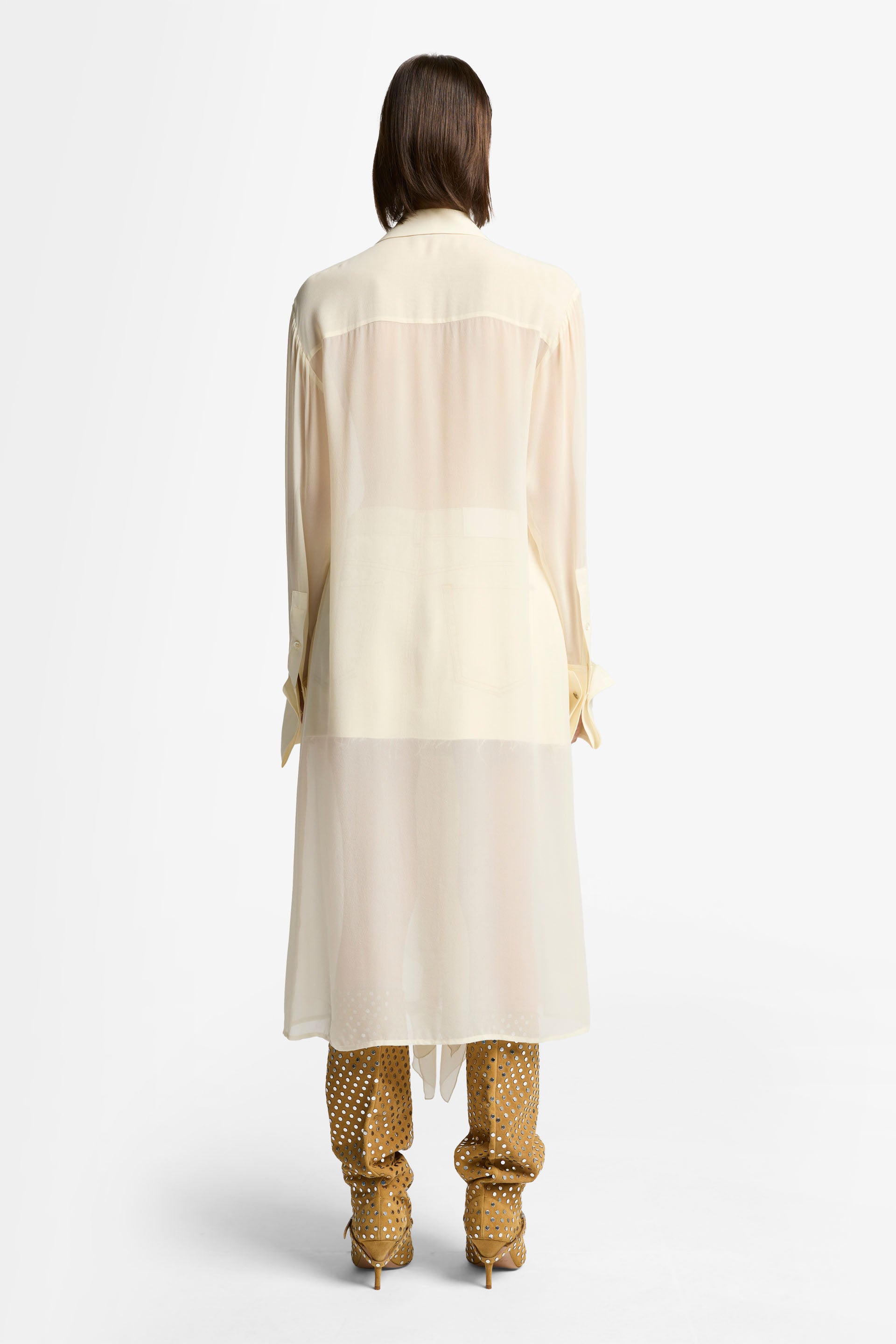 7 For All Mankind_Ruffle Dress Silk Solitary Star_7N202A71-SIY_SIY_05