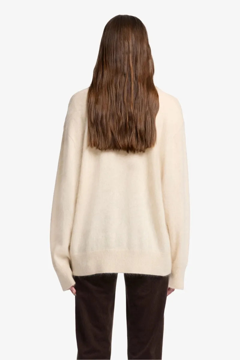 7 For All Mankind_White_FUZZY POLO SWEATER in Wool_7N3C0F68_1S7_04