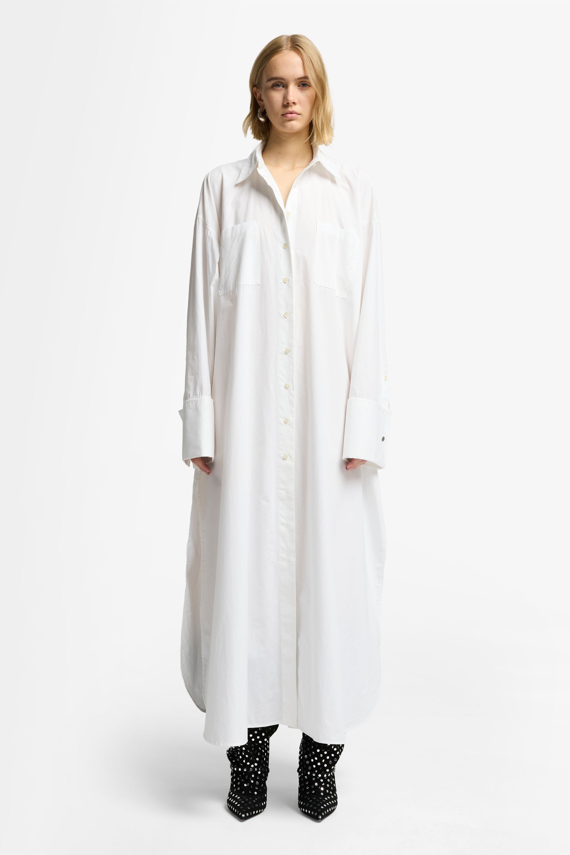 7 For All Mankind_Shirt Dress Popeline White_7N473C46-WHT_WHT_01