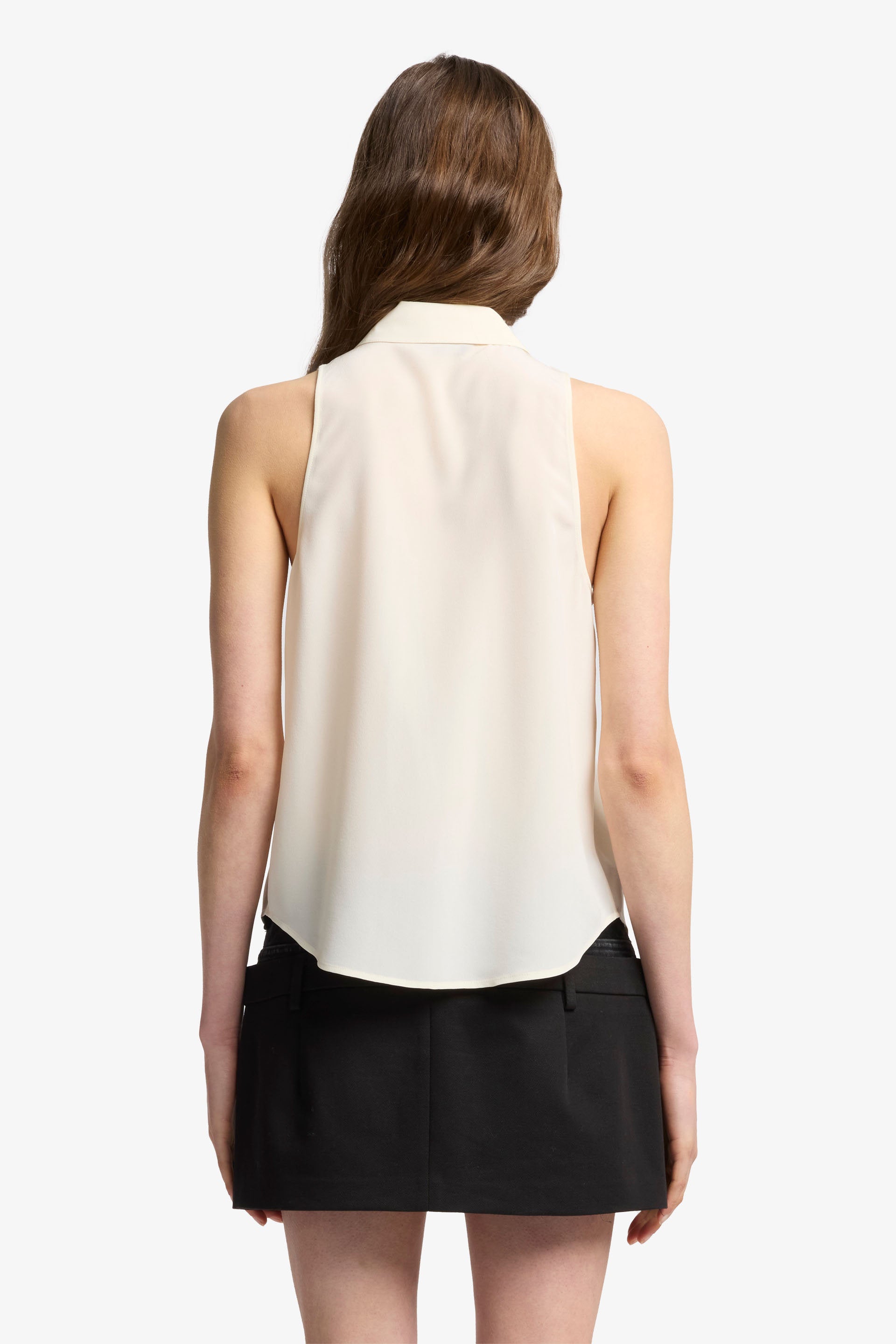 7 For All Mankind_SL Button Down Silk Ivory_7N501480-IVO_IVO_05