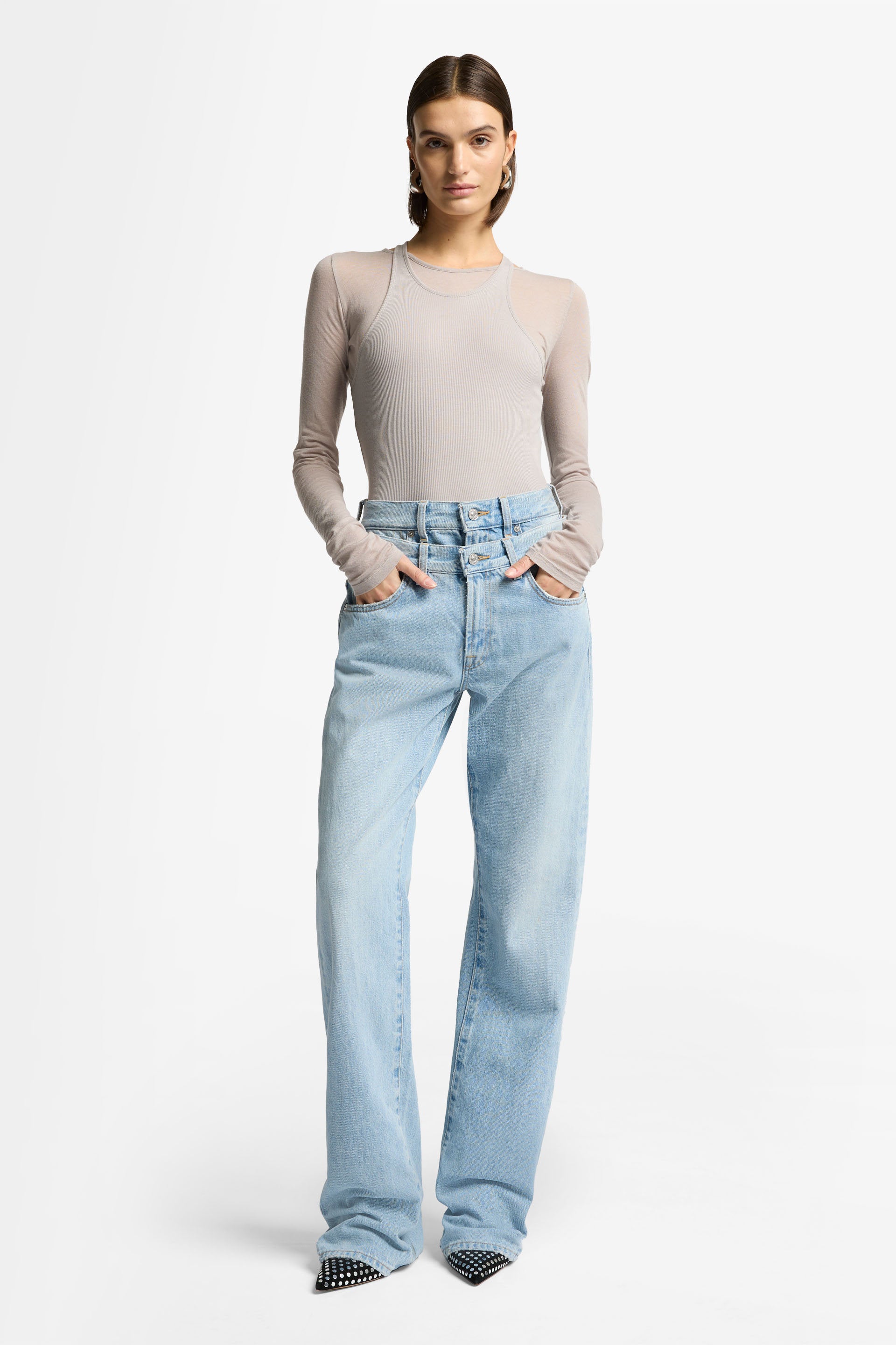 7 For All Mankind_Double Waisted Trouser Bleach_7N839E35-BHL_BHL_01