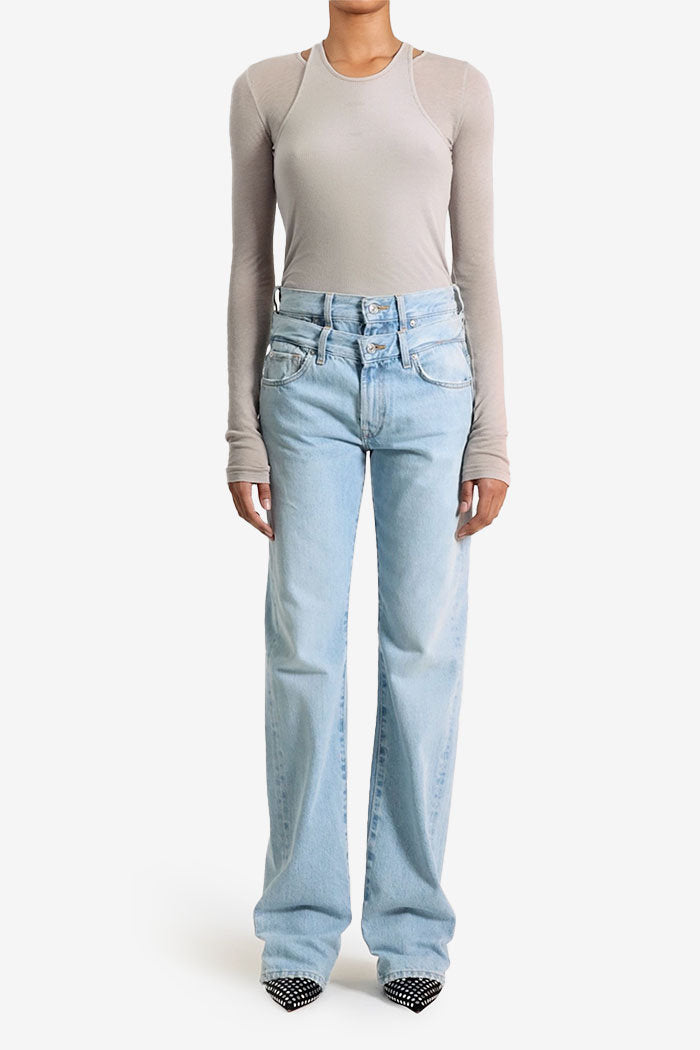 7 For All Mankind_Double Waisted Trouser Bleach_7N839E35-BHL_BHL_08