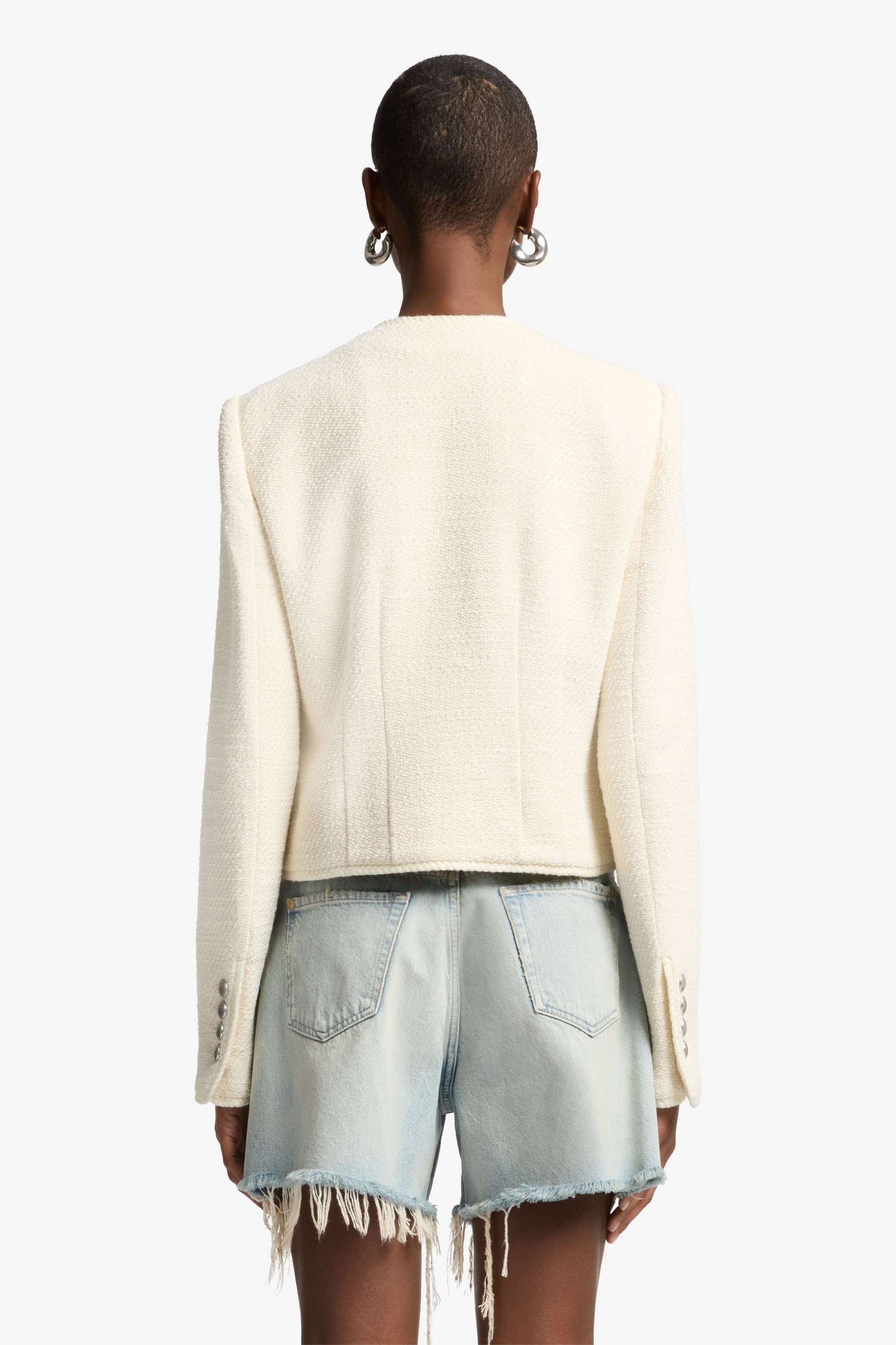 7 For All Mankind_Boucle Jacket Cotton Boucle Ivory_7N955109-IVO_IVO_05