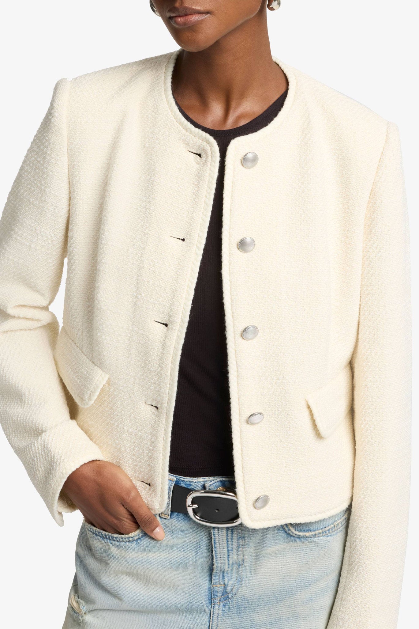 7 For All Mankind_Boucle Jacket Cotton Boucle Ivory_7N955109-IVO_IVO_07