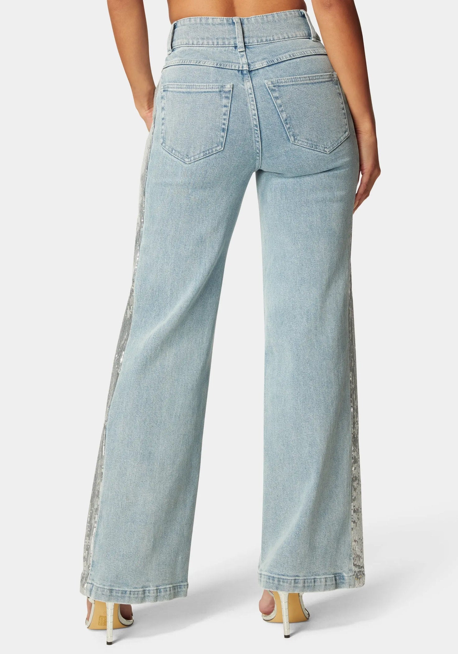 Bebe_High Waist Sequin Wide Leg Jeans_7SWD0181BE_MEDIUM BLUE WASH_03