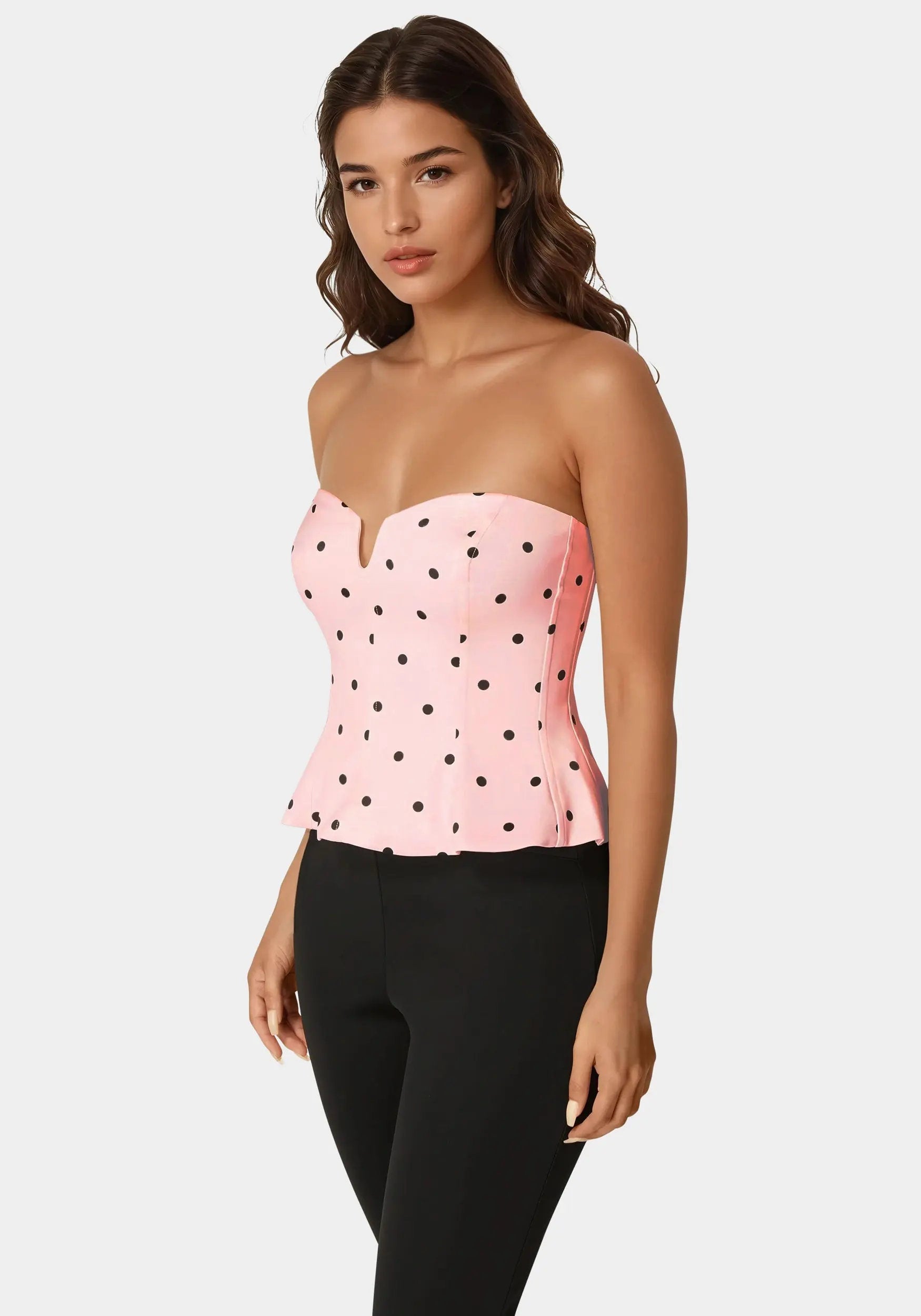 Bebe_Rosette Satin Corset_7SWT0384BE_MARYS ROSE DOT PRINT_02