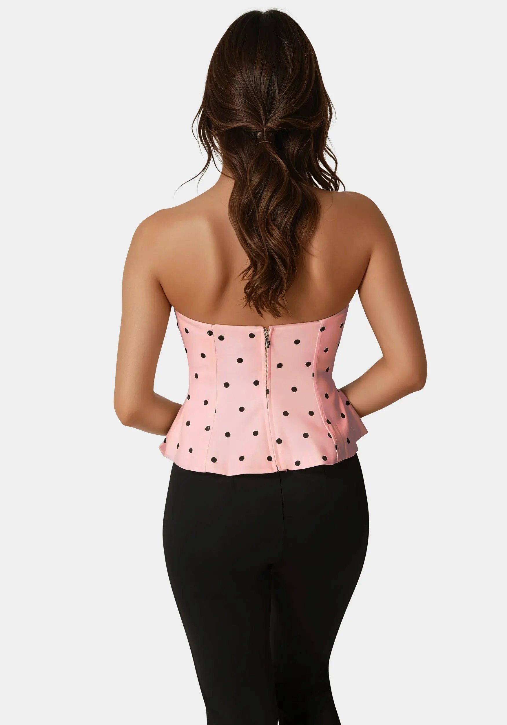 Bebe_Rosette Satin Corset_7SWT0384BE_MARYS ROSE DOT PRINT_03