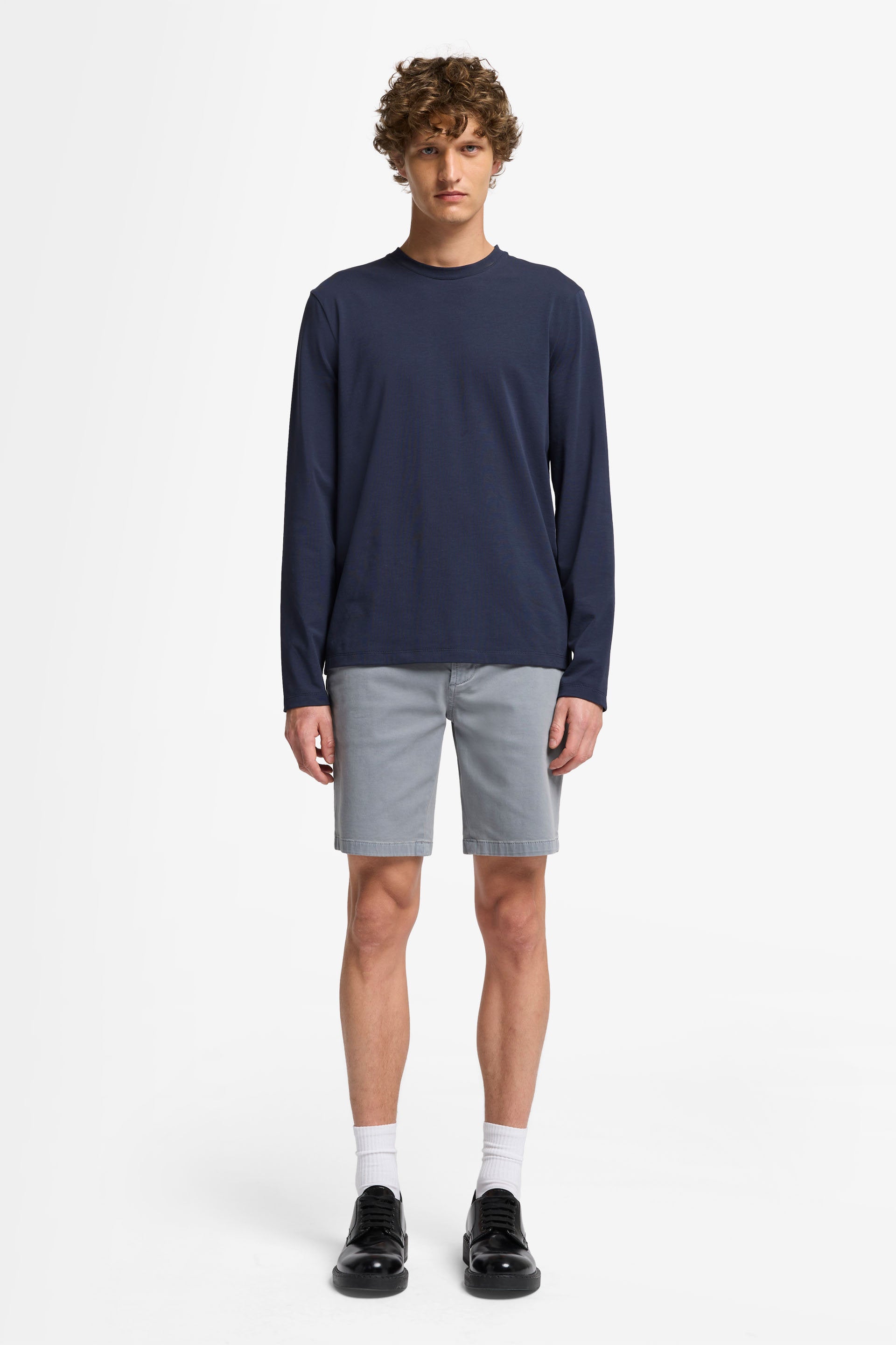 7 For All Mankind_Slimmy Shorts Sateen Sleepy Blue_7T105T49-EET_EET_01