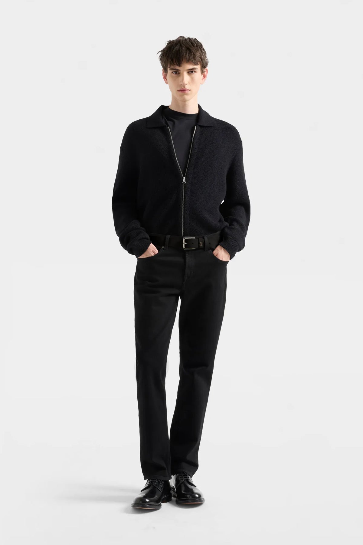 7 For All Mankind Black Men The Straight 32" in Luxe Vintage SKU: 7T4D0A20_3U6 Image 01