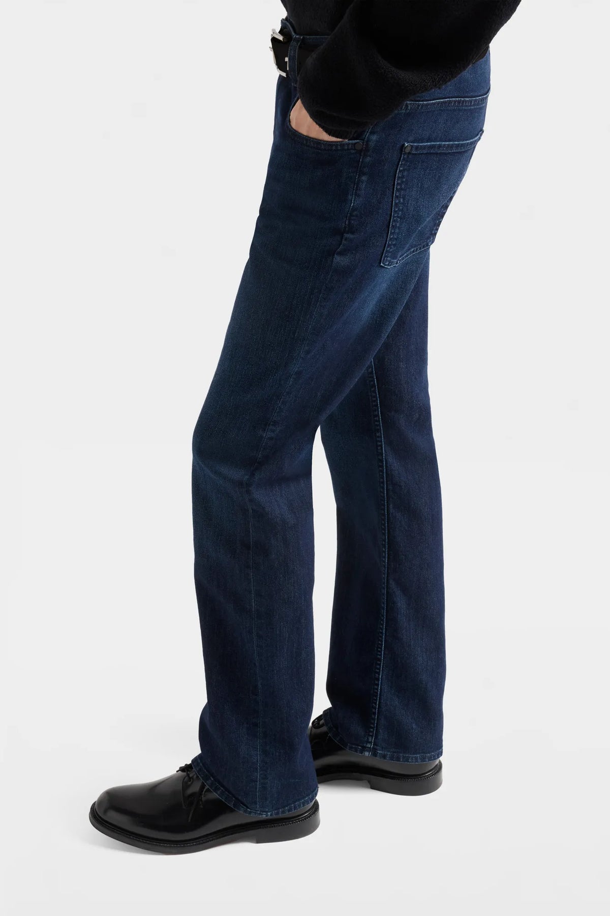 7 For All Mankind Dark Blue Men The Bootcut in Airweft SKU: 7T4E083L_1C6 Image 05