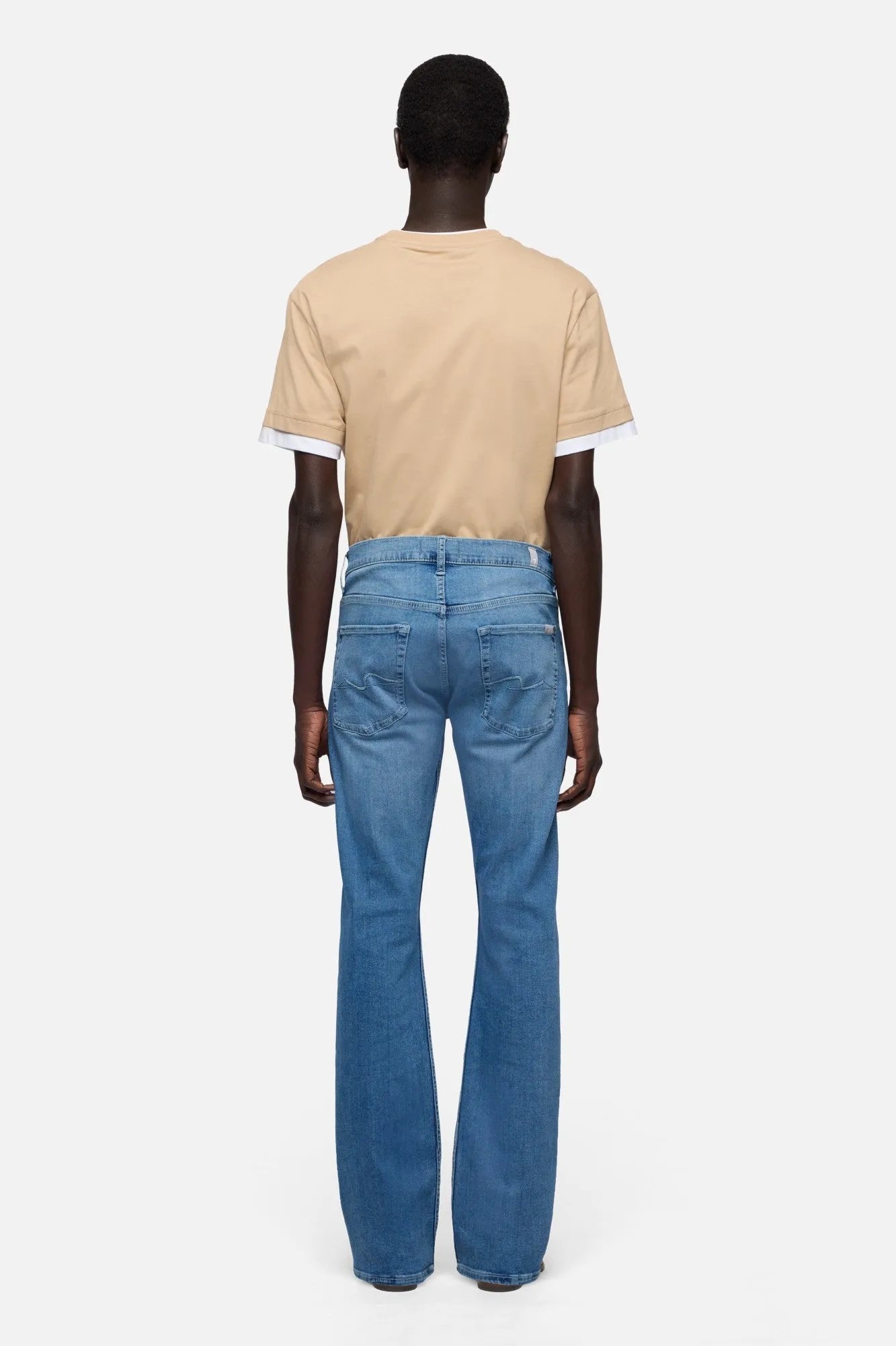 7 For All Mankind Mid Blue Men The Bootcut SKU: 7T4E0B10_3BR Image 05
