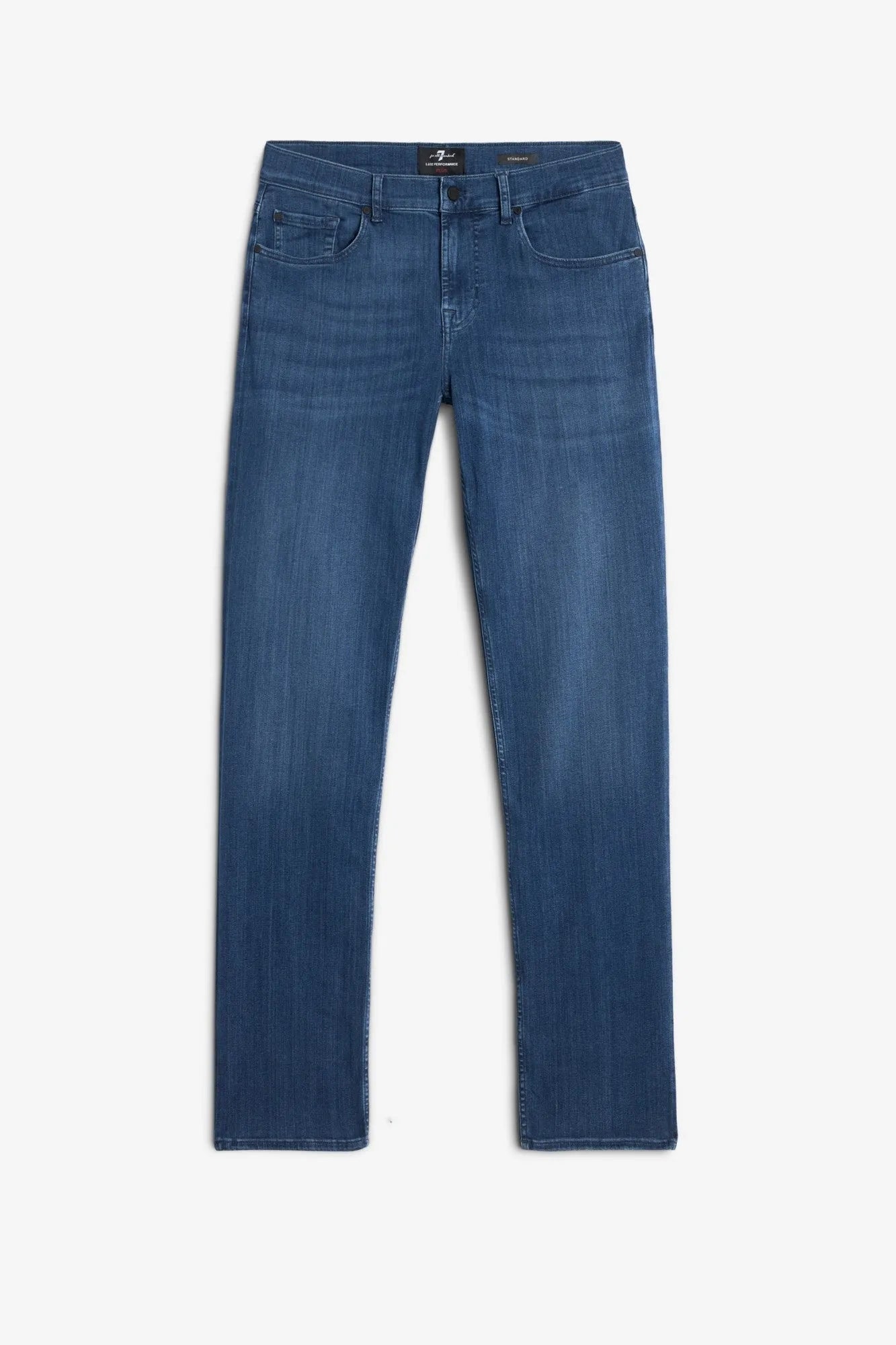 7 For All Mankind Mid Blue Men Standard in Luxe Performance SKU: 7T519A23_MID Image 01