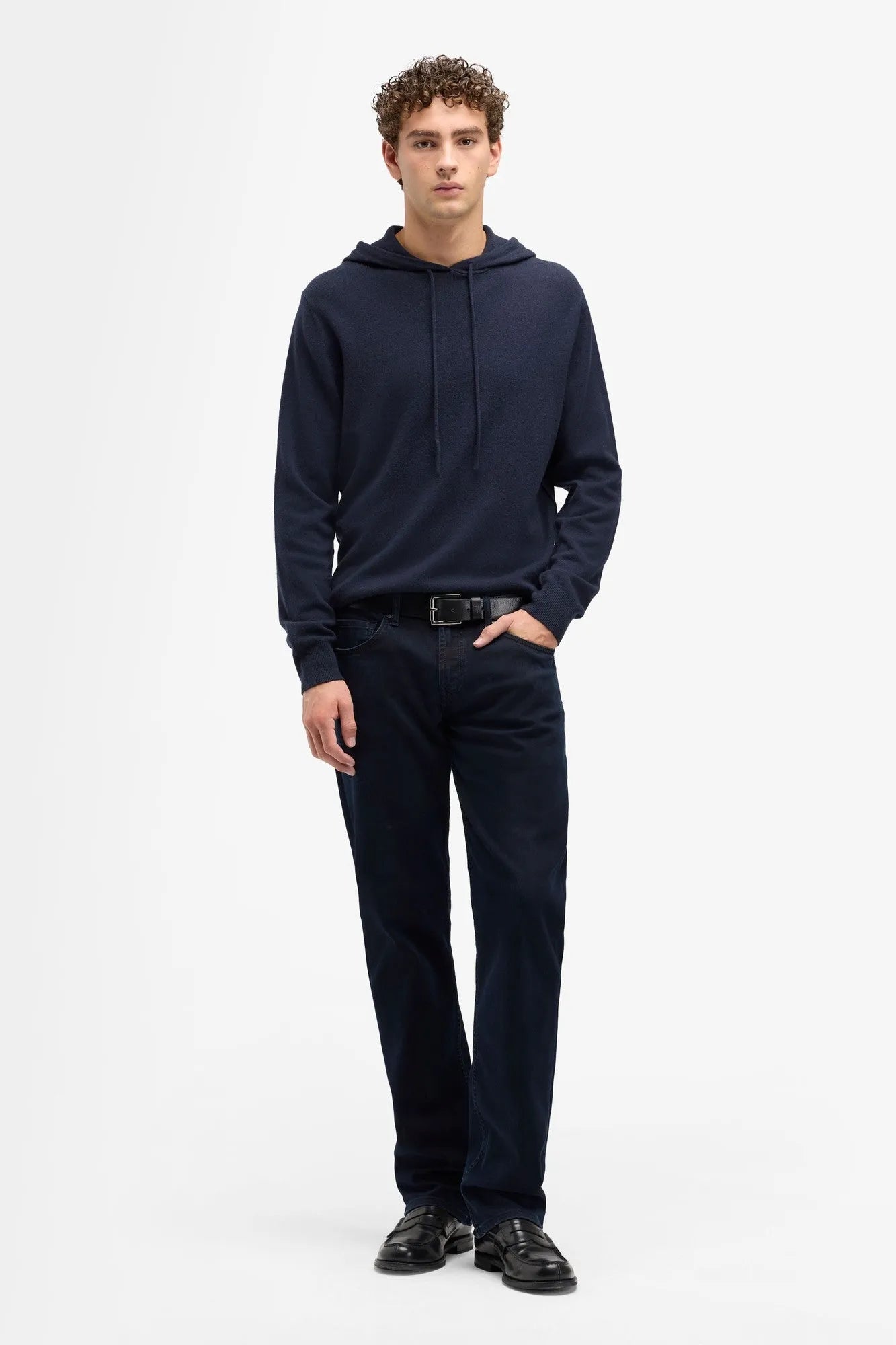 7 For All Mankind Dark Blue Men Standard in Luxe Performance SKU: 7T519B78_XXB Image 02