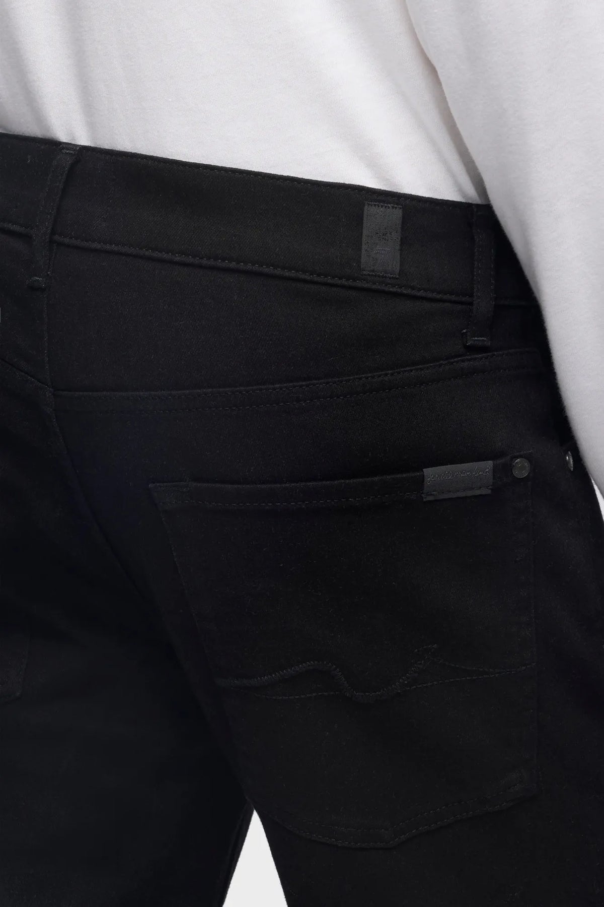 7 For All Mankind Black Men Standard in Luxe Performance SKU: 7T519B82_LPB Image 03