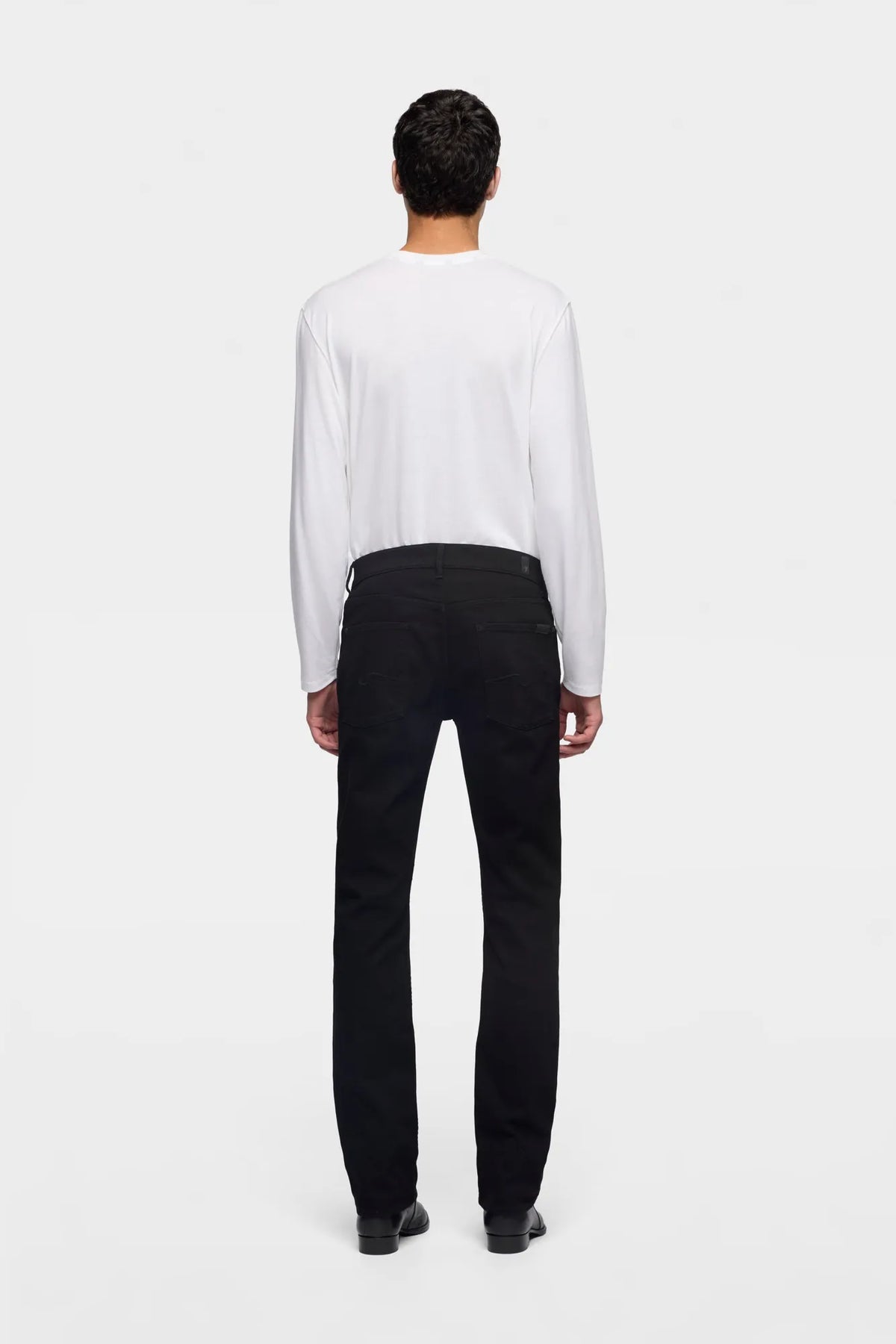 7 For All Mankind Black Men Standard in Luxe Performance SKU: 7T519B82_LPB Image 04