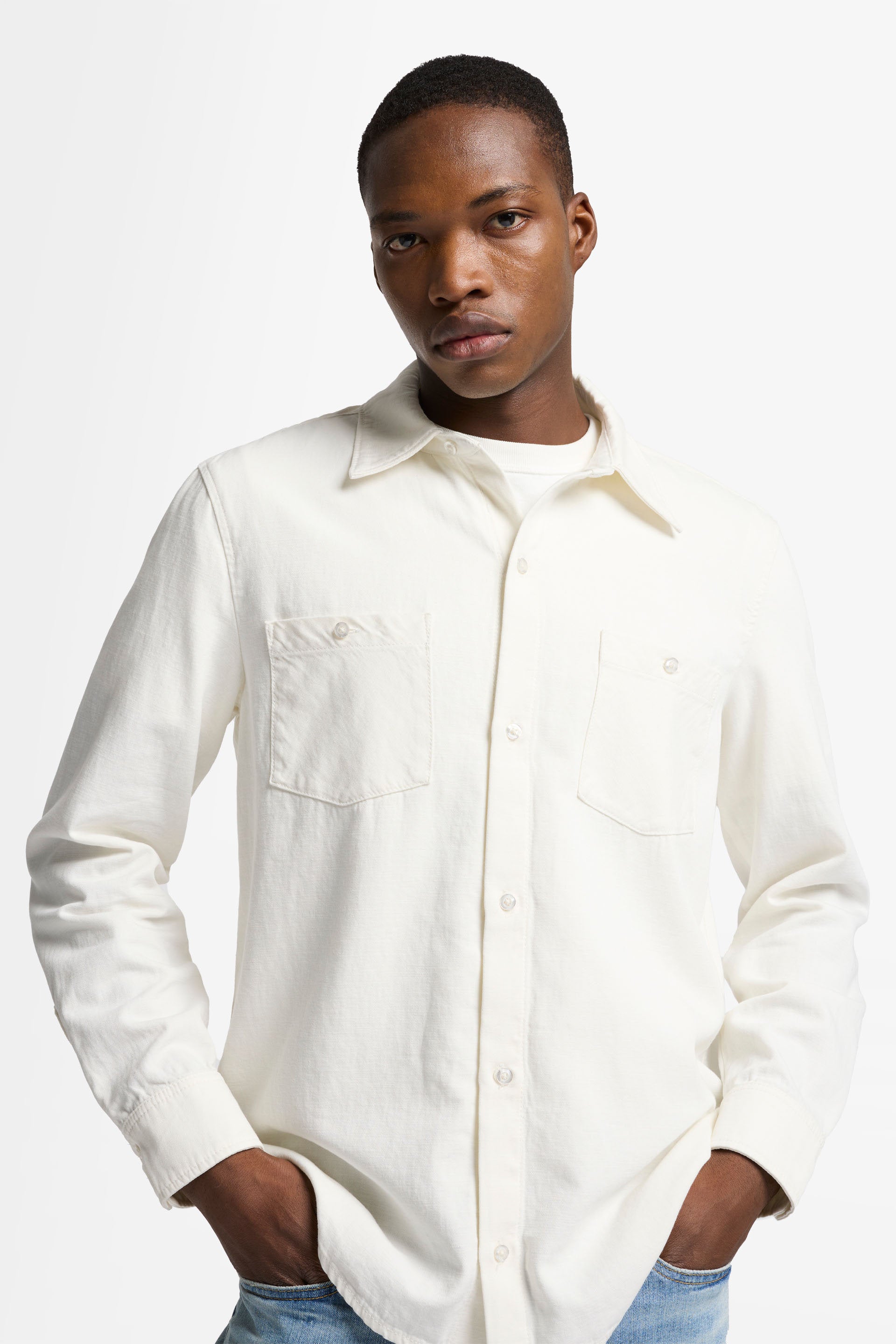 7 For All Mankind_Shirt Linen White_7T666X10-LWE_LWE_04