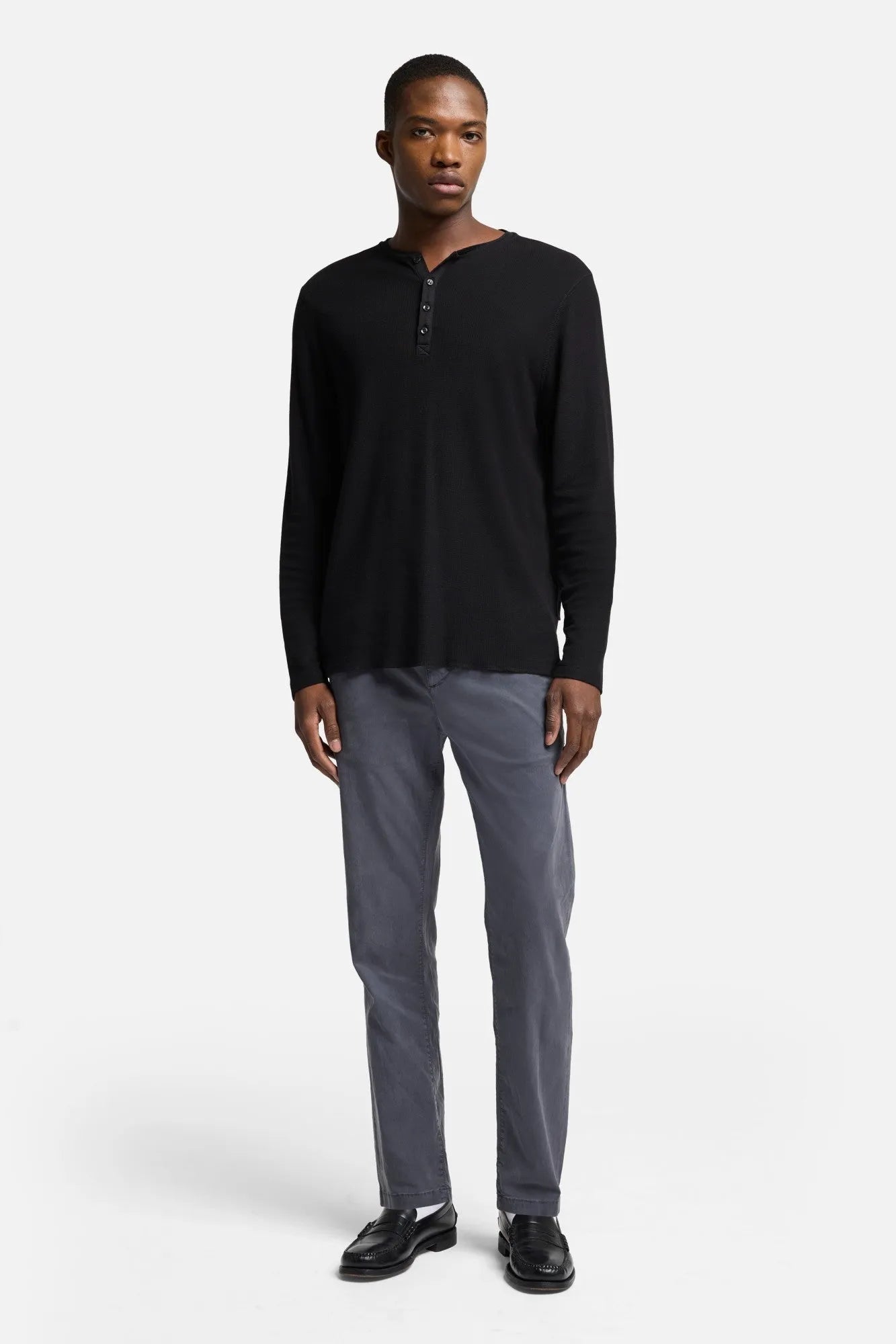 7 For All Mankind Twilight Blue Men Adrien Chino in Weightless SKU: 7T809C23_TLB Image 02