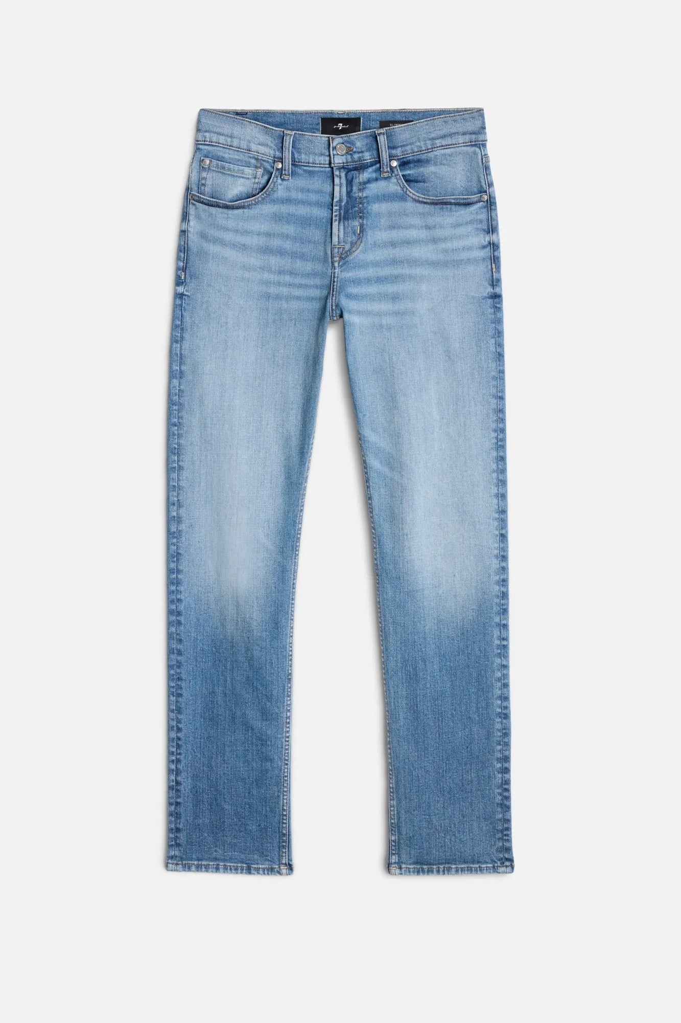 7 For All Mankind Light Blue Men Slimmy in Luxe Performance SKU: 7TC40C12_1VV Image 01