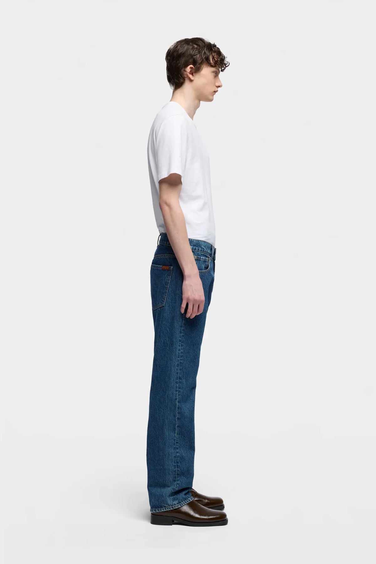 7 For All Mankind Dark Blue Men Modern Straight SKU: 7TD80066_3LO Image 05