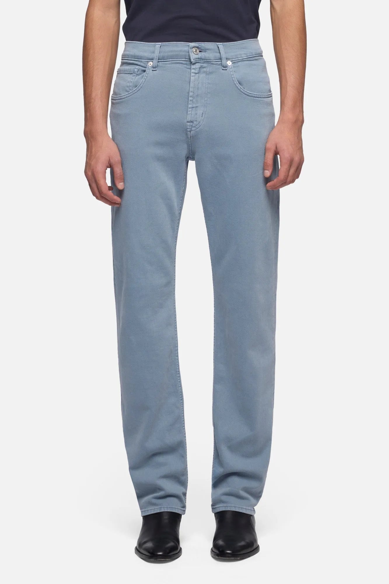 7 For All Mankind Cloud Men The Straight in Left Hand SKU: 7TE70E27_3BD Image 03