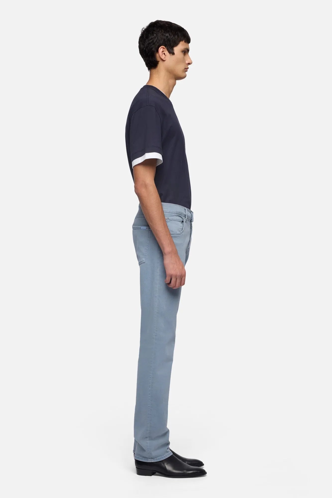 7 For All Mankind Cloud Men The Straight in Left Hand SKU: 7TE70E27_3BD Image 06