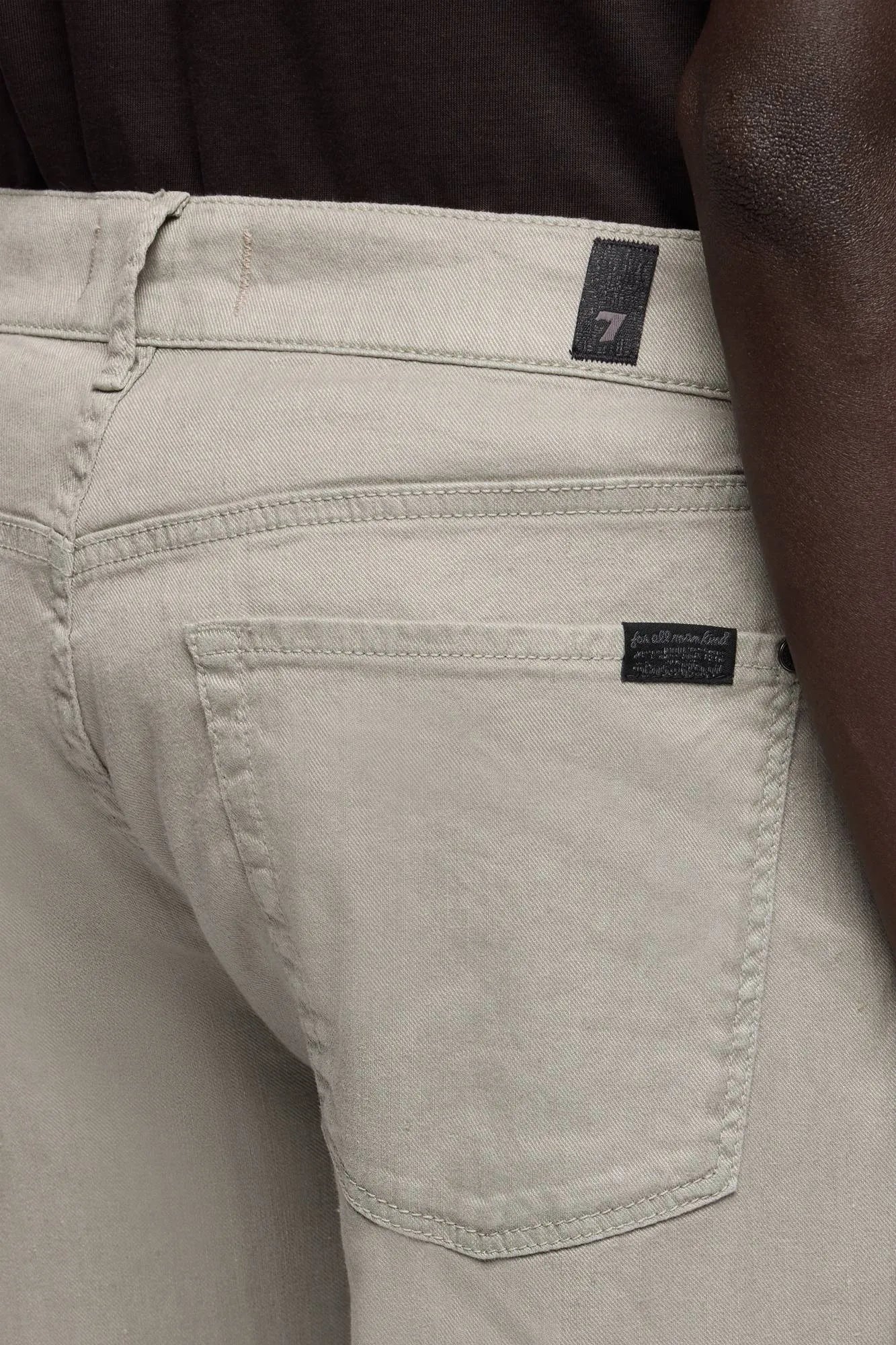 7 For All Mankind Iron Men The Straight in Denim Linen SKU: 7TE70G06_3BC Image 04