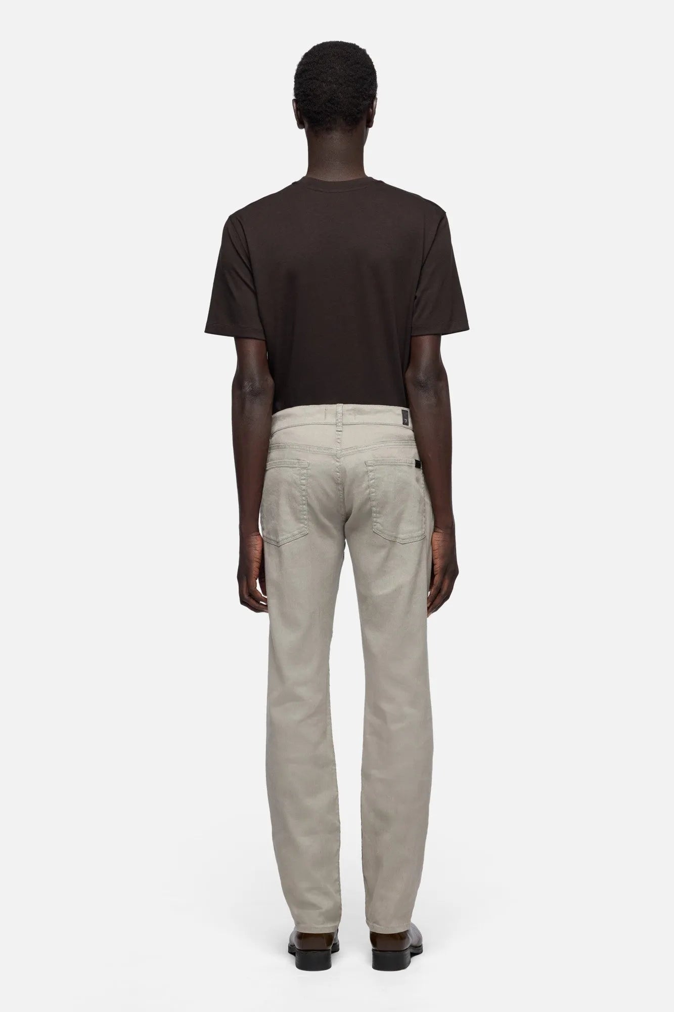 7 For All Mankind Iron Men The Straight in Denim Linen SKU: 7TE70G06_3BC Image 05