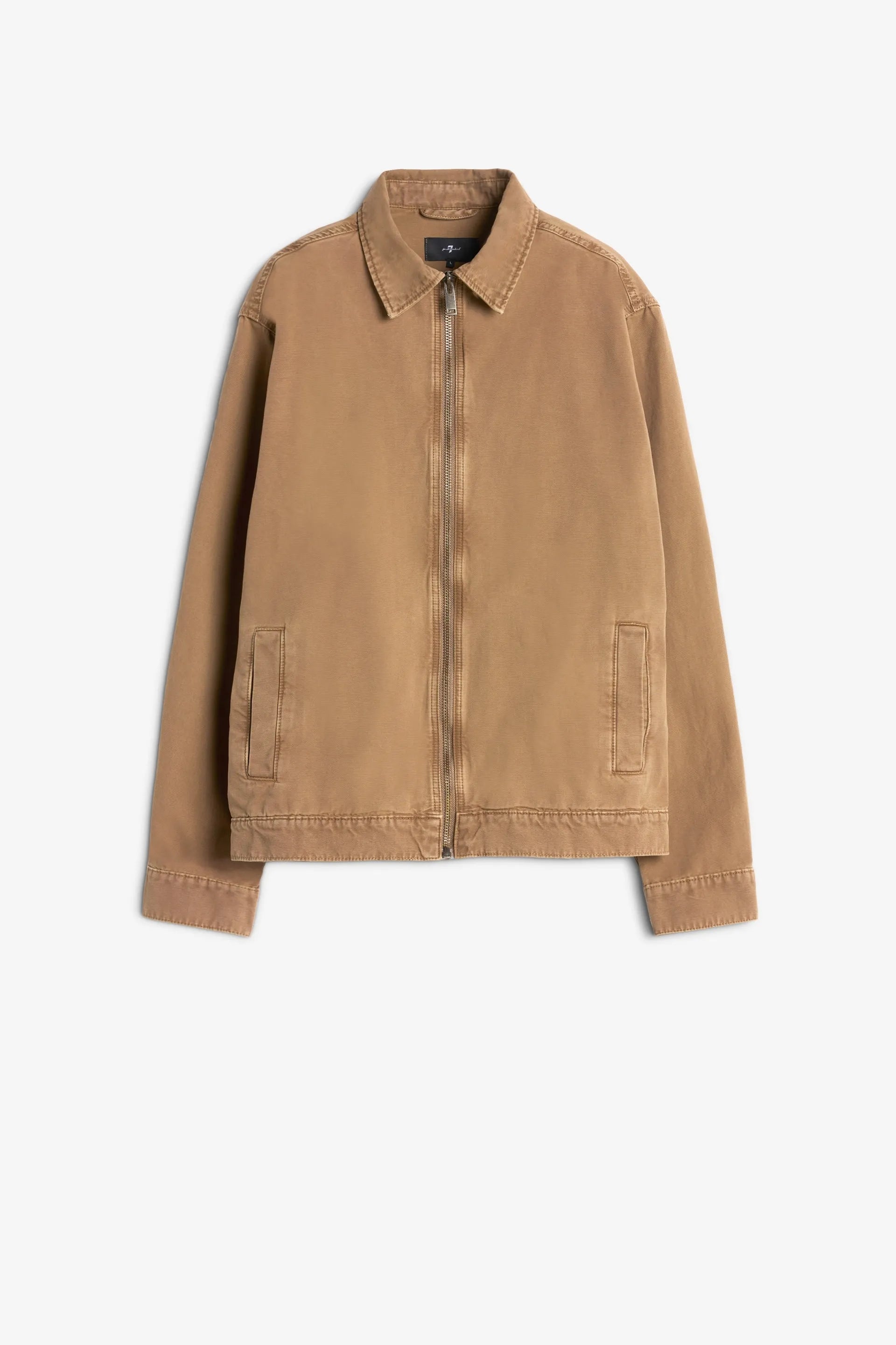 7 For All Mankind_Beige_Harrington Jacket Canvas Khaki_7TI20E44_1DG_08