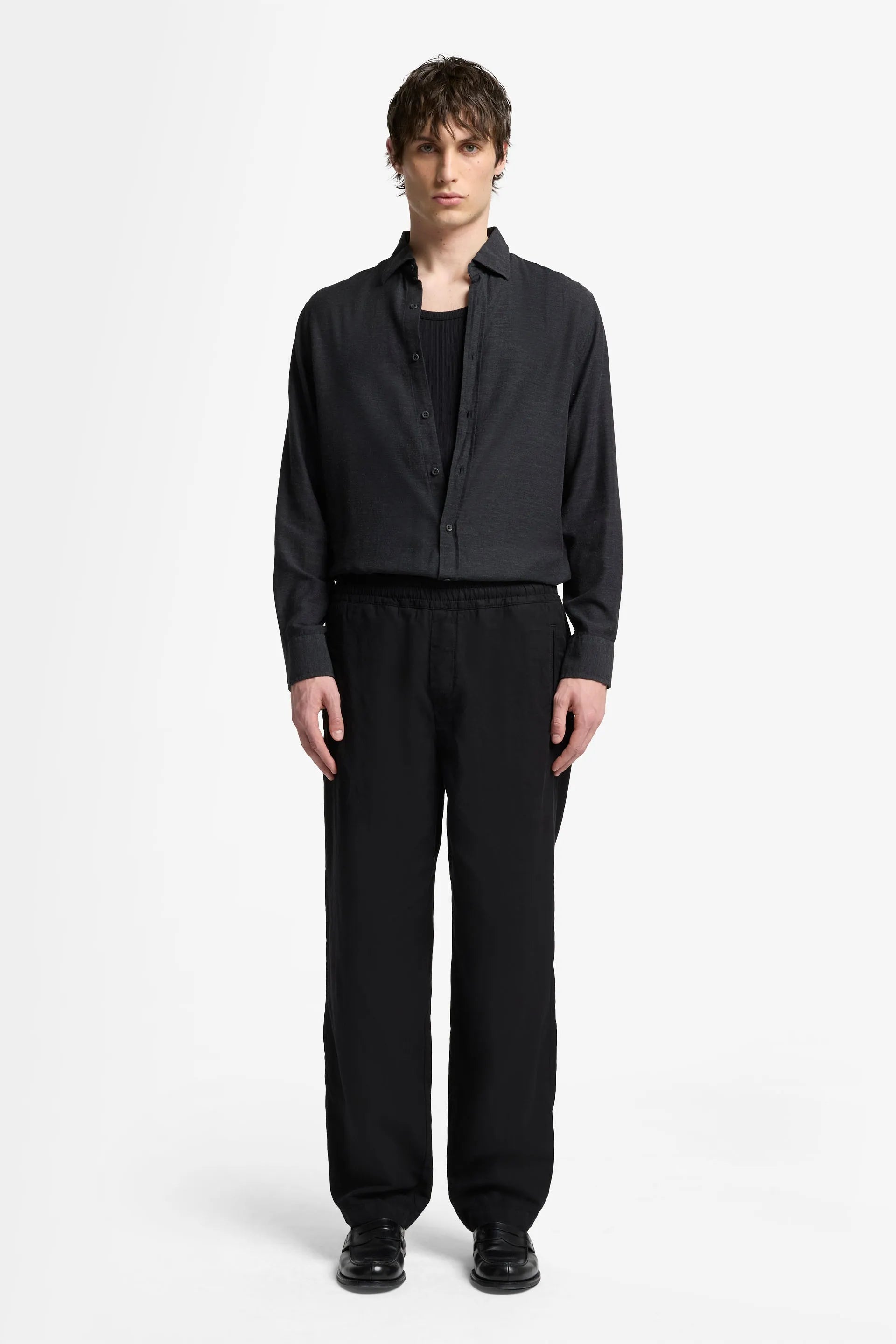 7 For All Mankind_Black_Jogger Pant in Cotton Tencel_7TI50E41_BLK_01