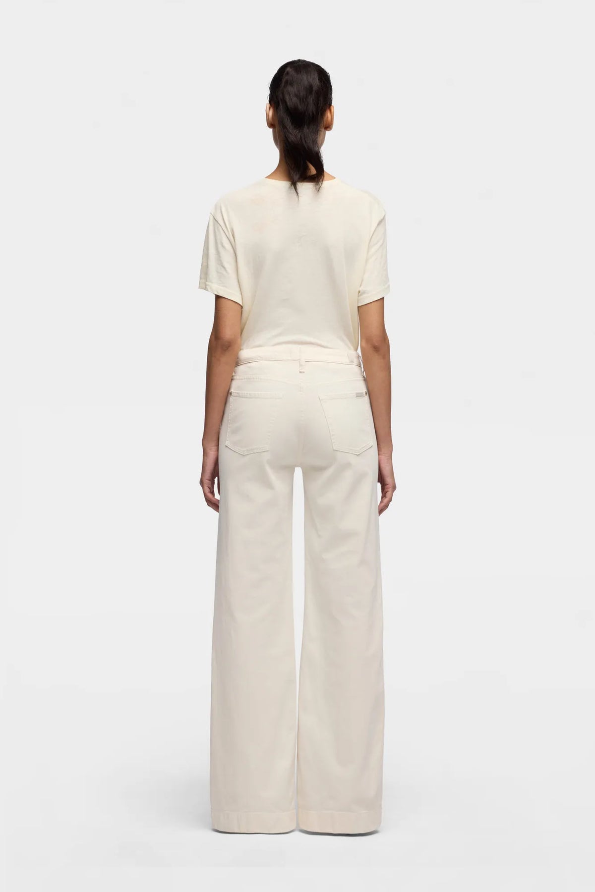 7 For All Mankind Ecru Women Modern Dojo in Comfort Twill SKU: 7U330E39_3O7 Image 04
