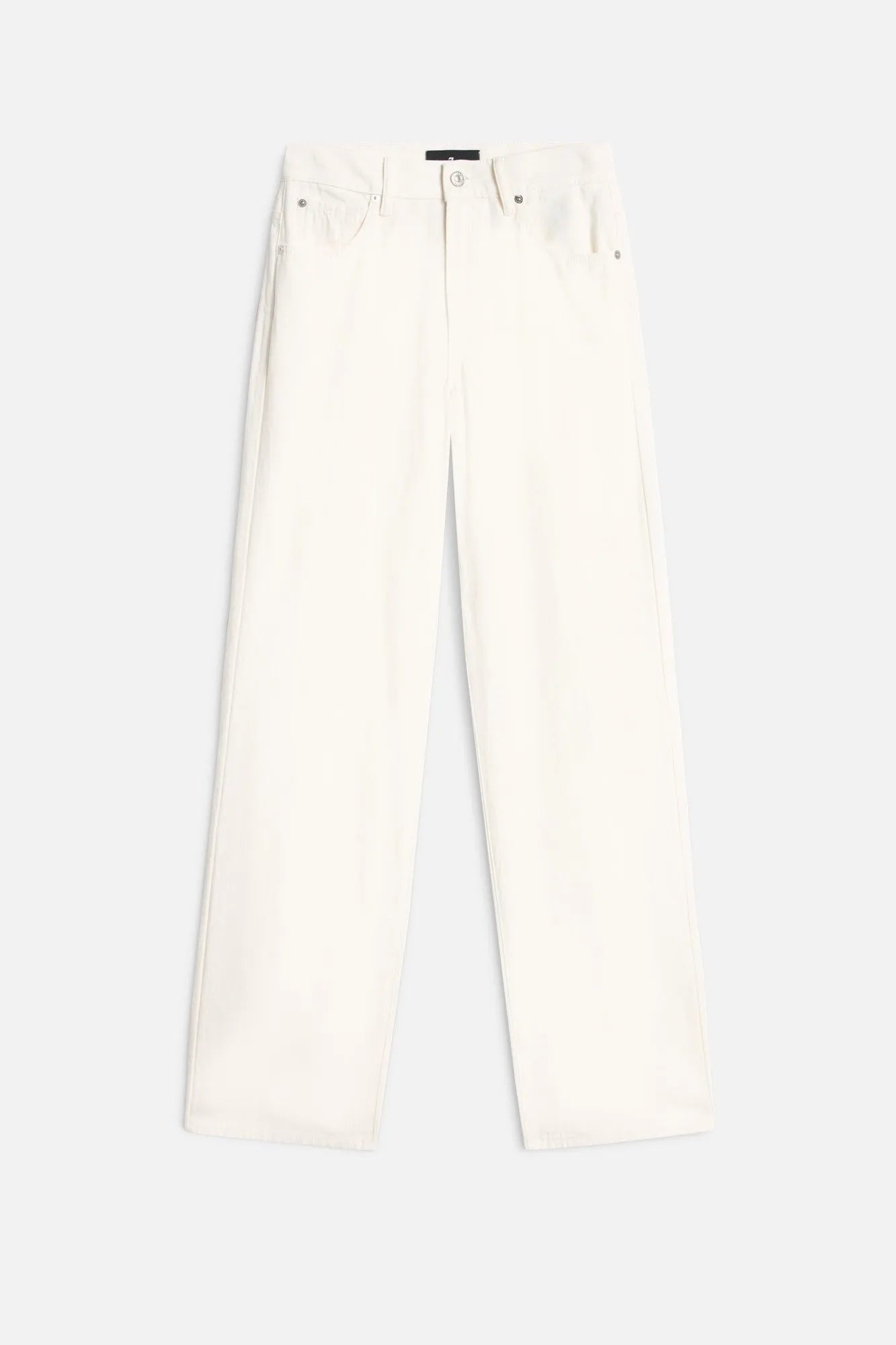 7 For All Mankind White Women Stovepipe Straight in Denim Linen SKU: 7U4N0X10_LNI Image 01