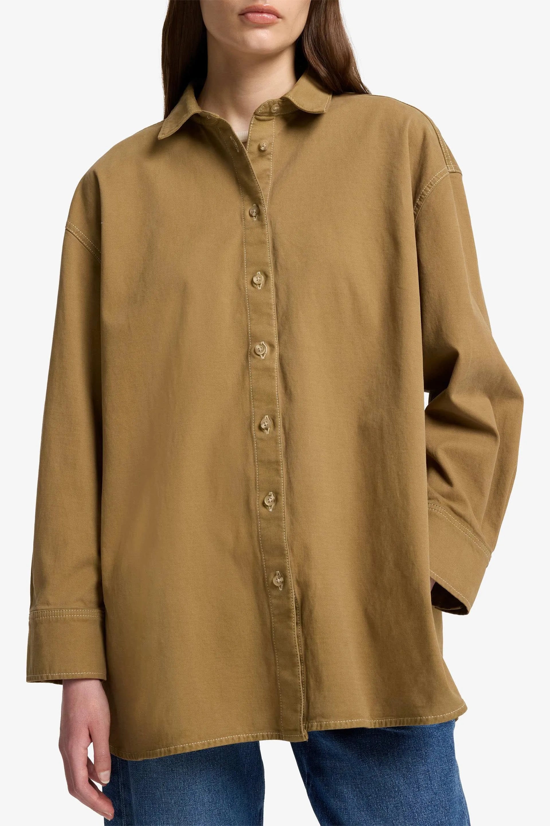 7 For All Mankind_Beige_Nina Overshirt in Comfort Twill_7U780E39_1A8_04