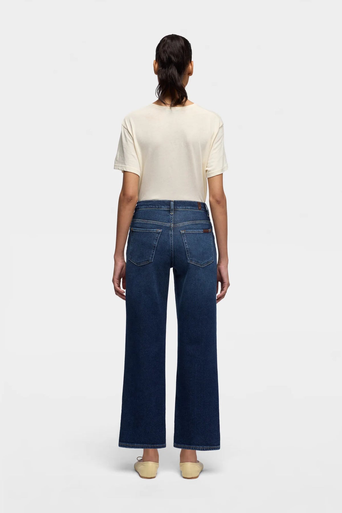 7 For All Mankind Dark Blue Women Stovepipe Straight Ankle in Luxe Vintage SKU: 7U7B0A91_3NO Image 04