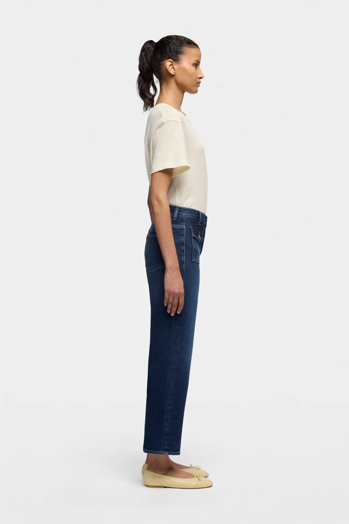 7 For All Mankind Dark Blue Women Stovepipe Straight Ankle in Luxe Vintage SKU: 7U7B0A91_3NO Image 05