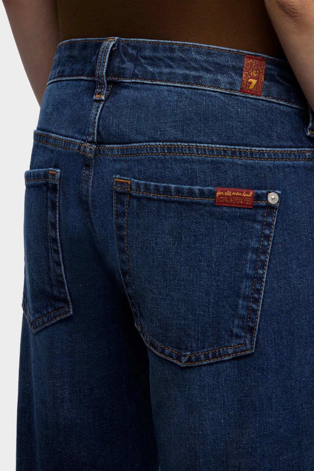 7 For All Mankind Dark Blue Women Low Cigarette Jeans SKU: 7U7E0B86_3NH Image 03