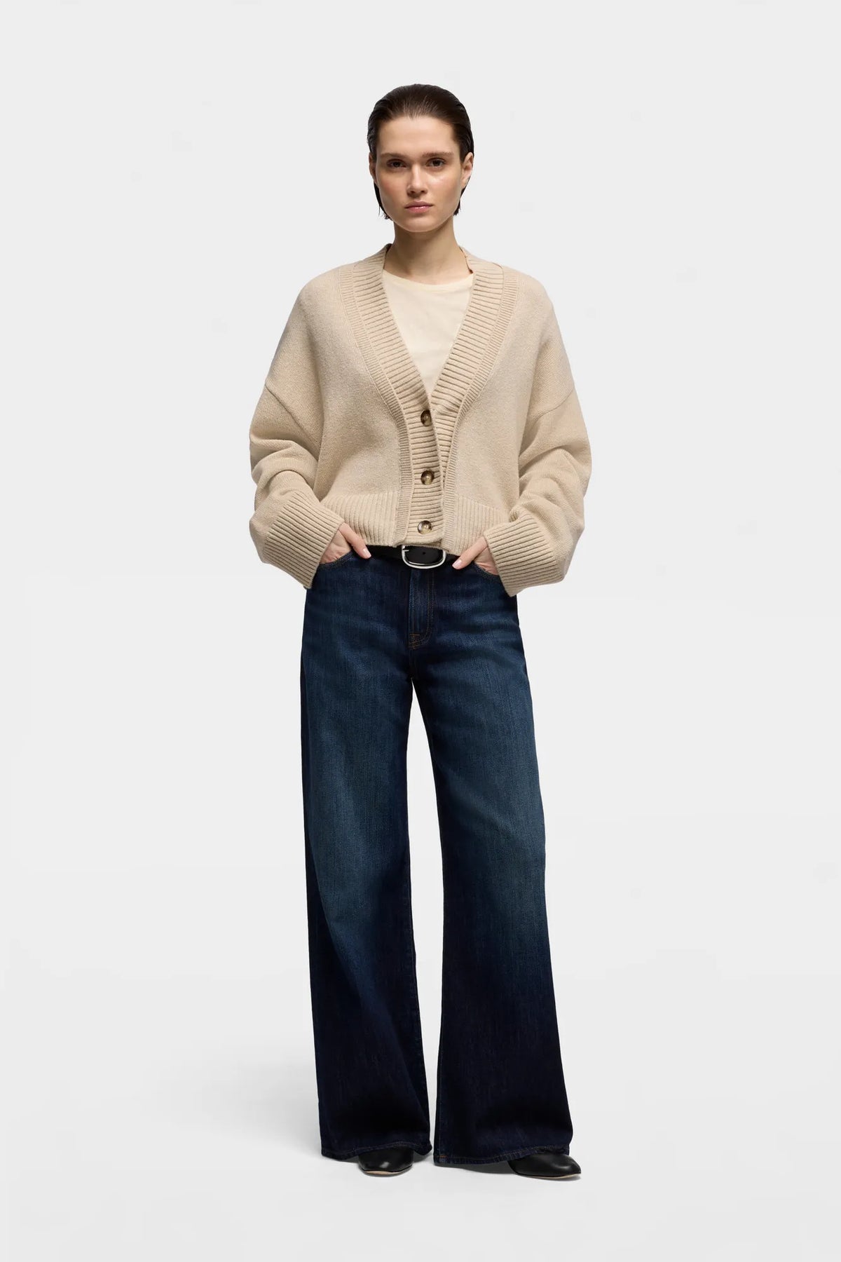 7 For All Mankind Mid Blue Women Tailorless Lotta in Airweft SKU: 7U8E0G87_DPS Image 06