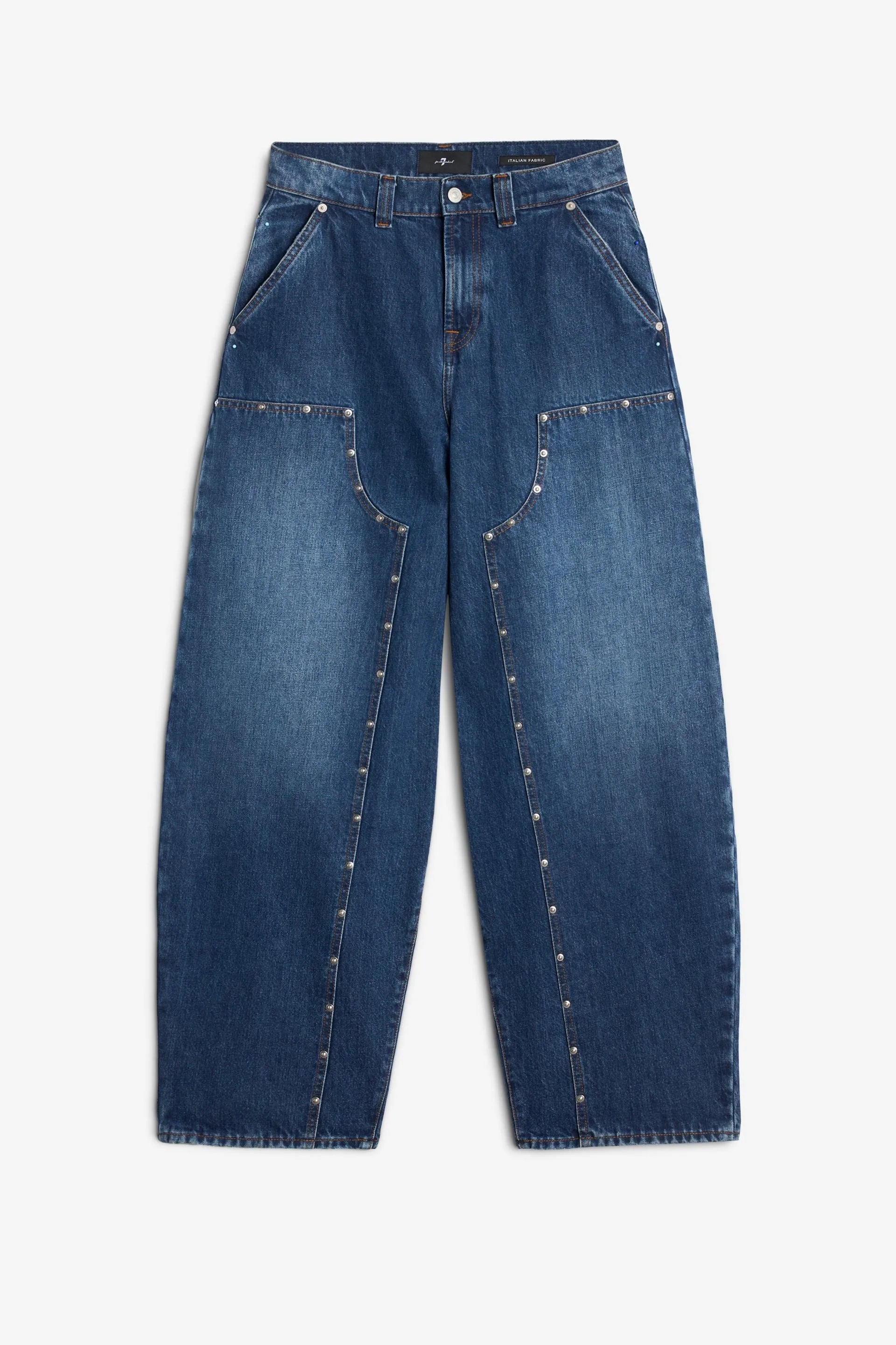 7 For All Mankind_Dark Blue_Studded Balloon_7UF50066_1BL_07