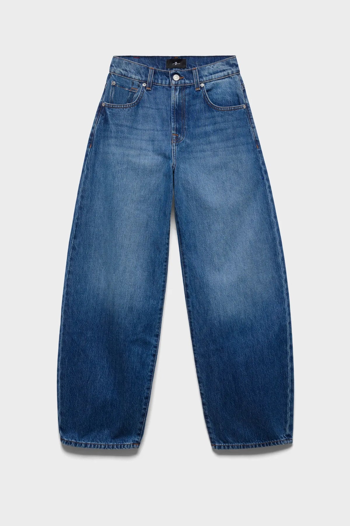 7 For All Mankind Light Blue Women Bonnie Curvilinear SKU: 7UF70E52_3NW Image 06