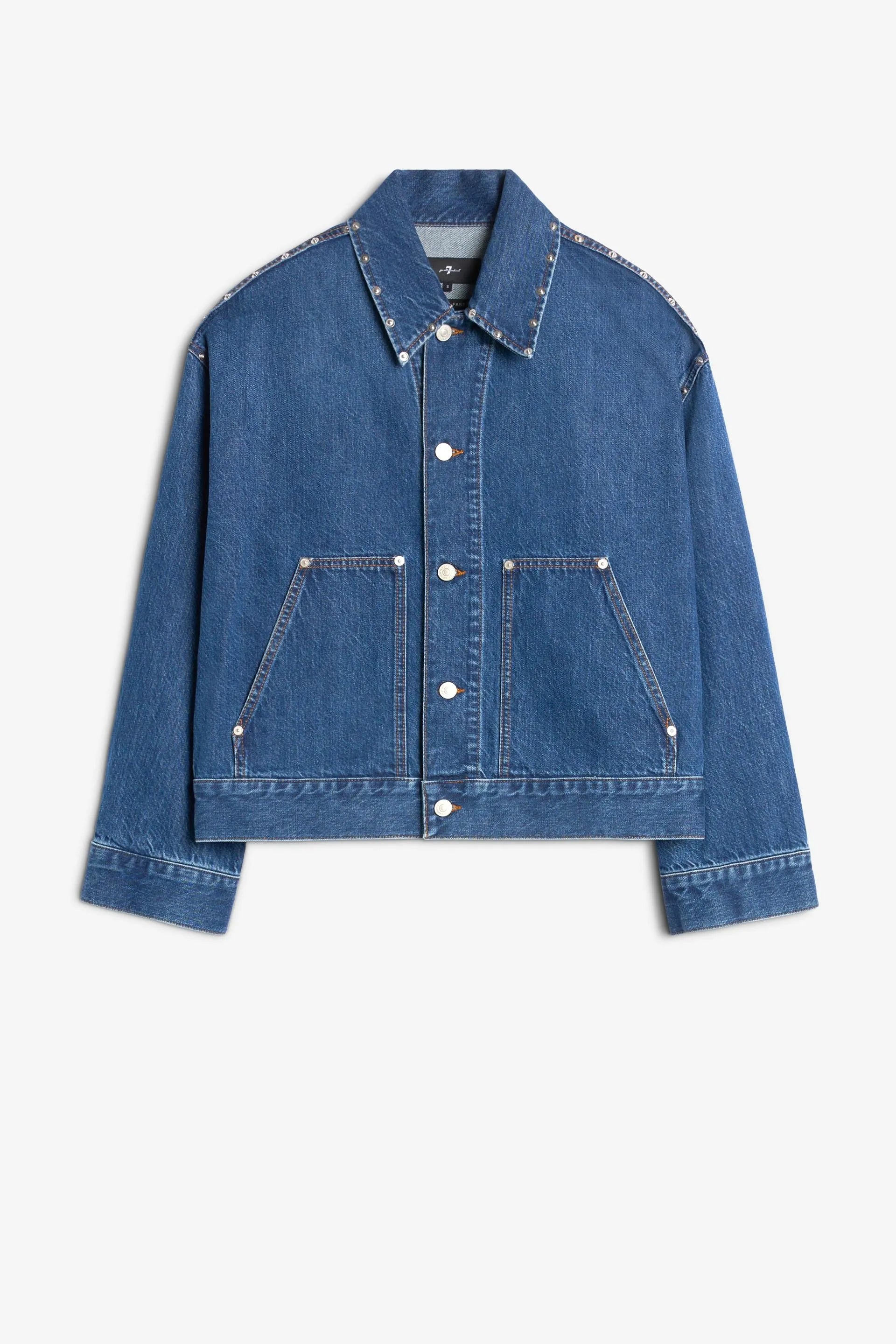 7 For All Mankind_Dark Blue_Cropped Jacket_7UJ80066_1BL_07