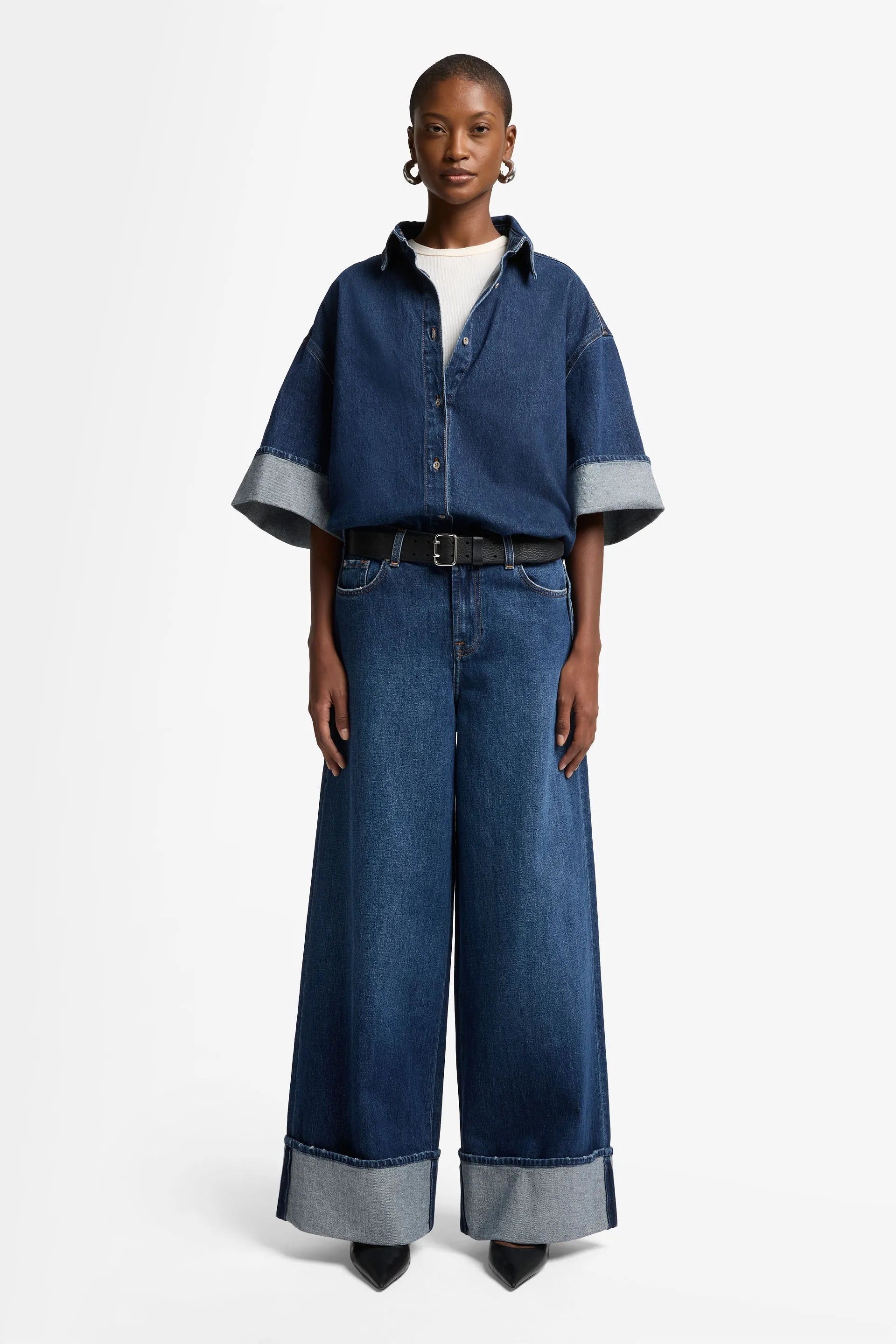 7 For All Mankind_Dark Blue_Mankind Nina Cuffed Overshirt_7UK40C10_1BM_03