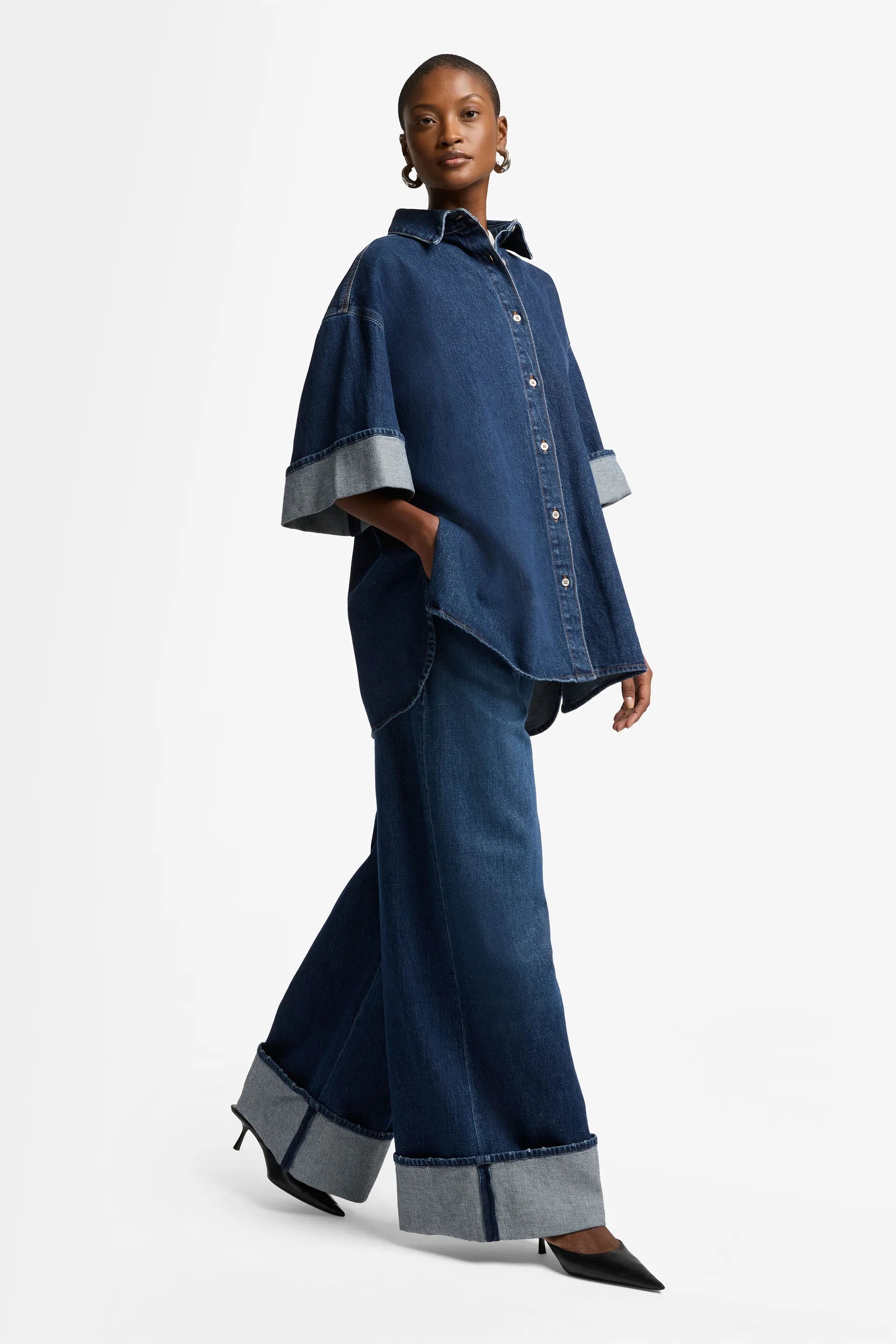 7 For All Mankind_Dark Blue_Mankind Nina Cuffed Overshirt_7UK40C10_1BM_06