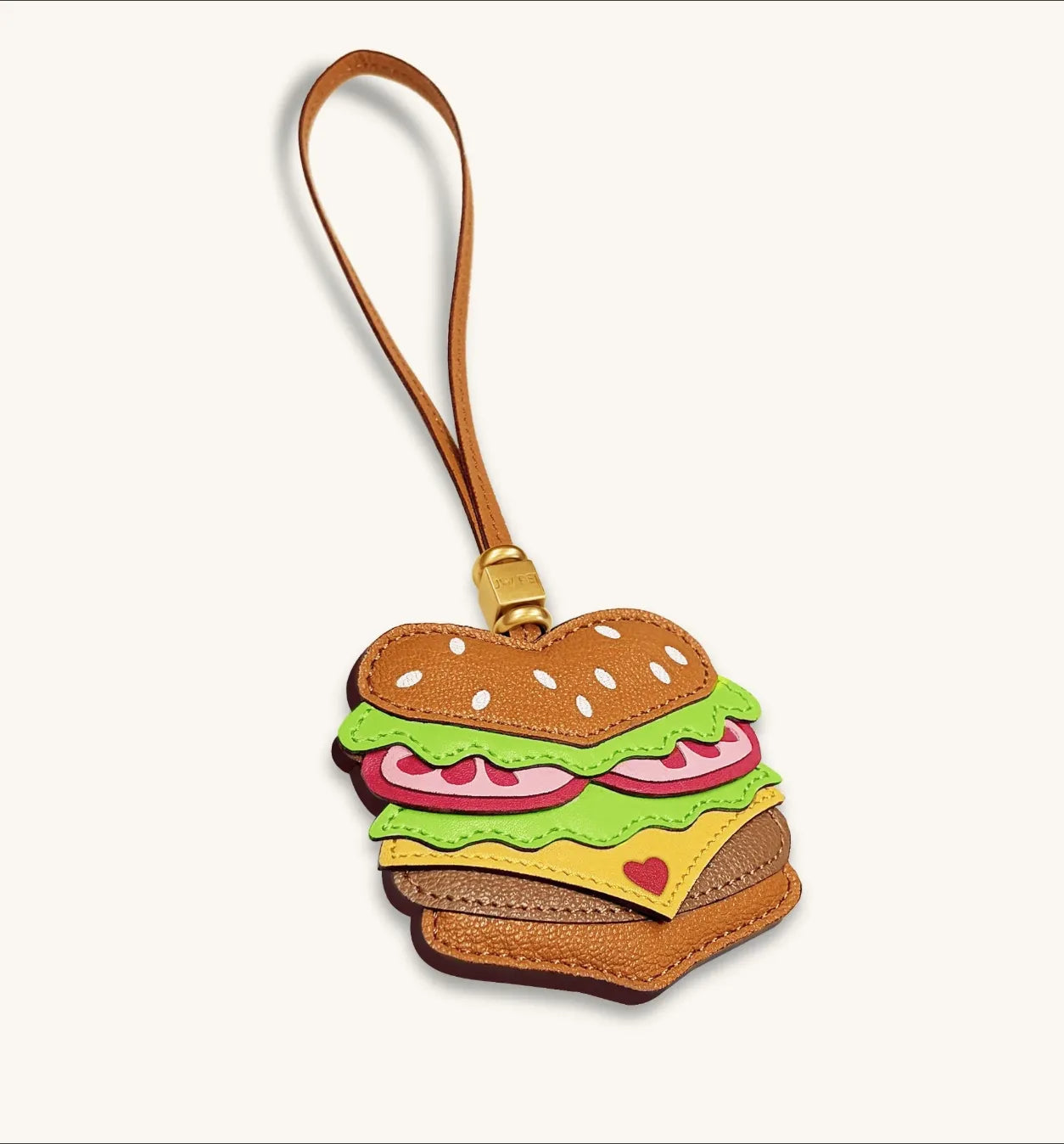 JW PEI Brown Women Burger Bag Charm SKU: 7W91-3_Brown Image 03