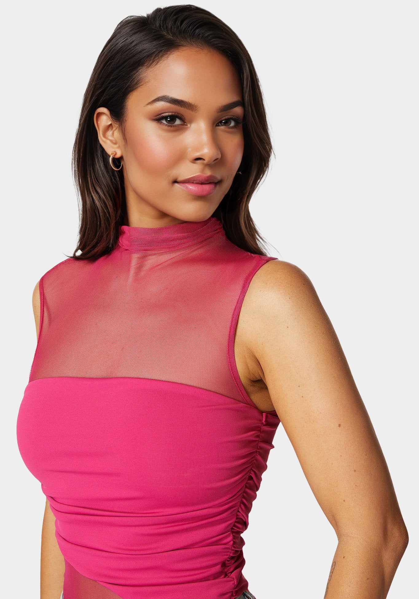Bebe_Draped Knit Bodysuit_7skb0141be_Sangria_04