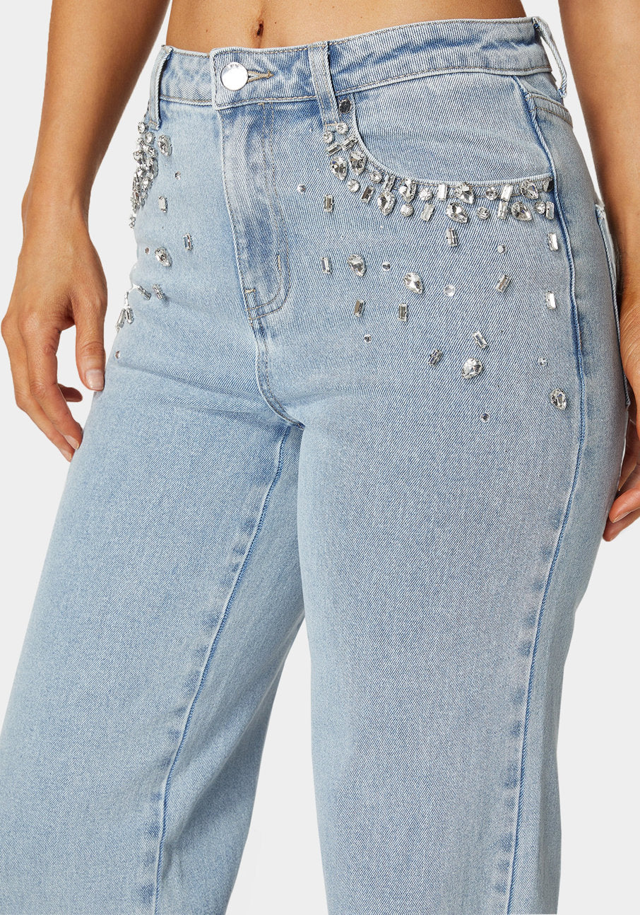 Bebe_High Waist Embellished Wide Leg Jeans_7swd0183be_Chiara Blue Wash_04
