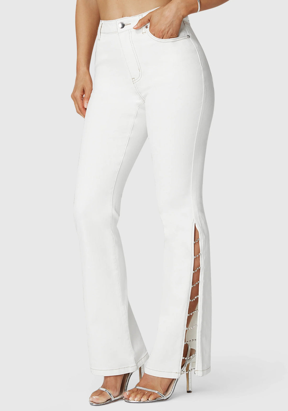 Bebe_White High Waist Embellished Flared Leg Jeans_7swd0188be_Soft White Wash_02