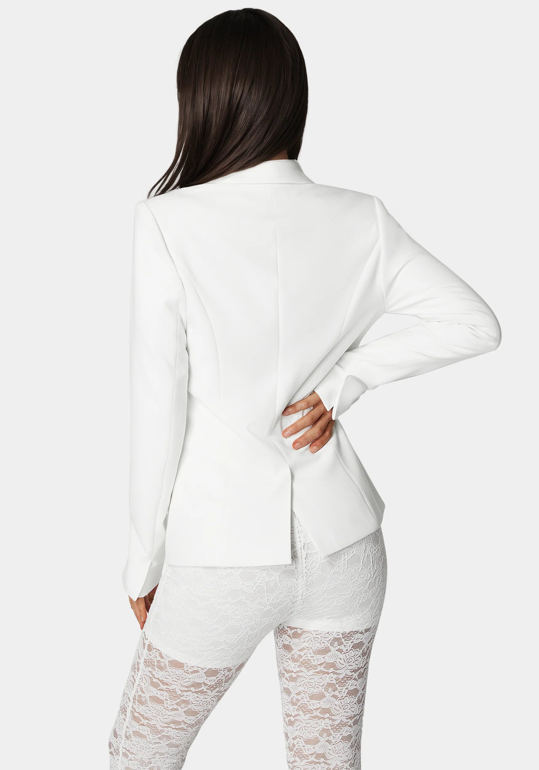 Bebe_Tailored Lace Combo Blazer_7swj0214be_White Alyssum_03