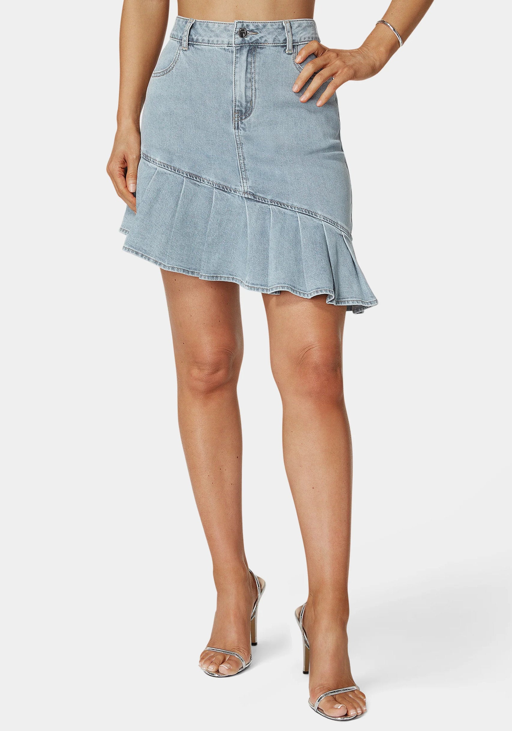 Bebe_Asymmetric Denim Skirt_7swk0167be_Chiara Blue Wash_02